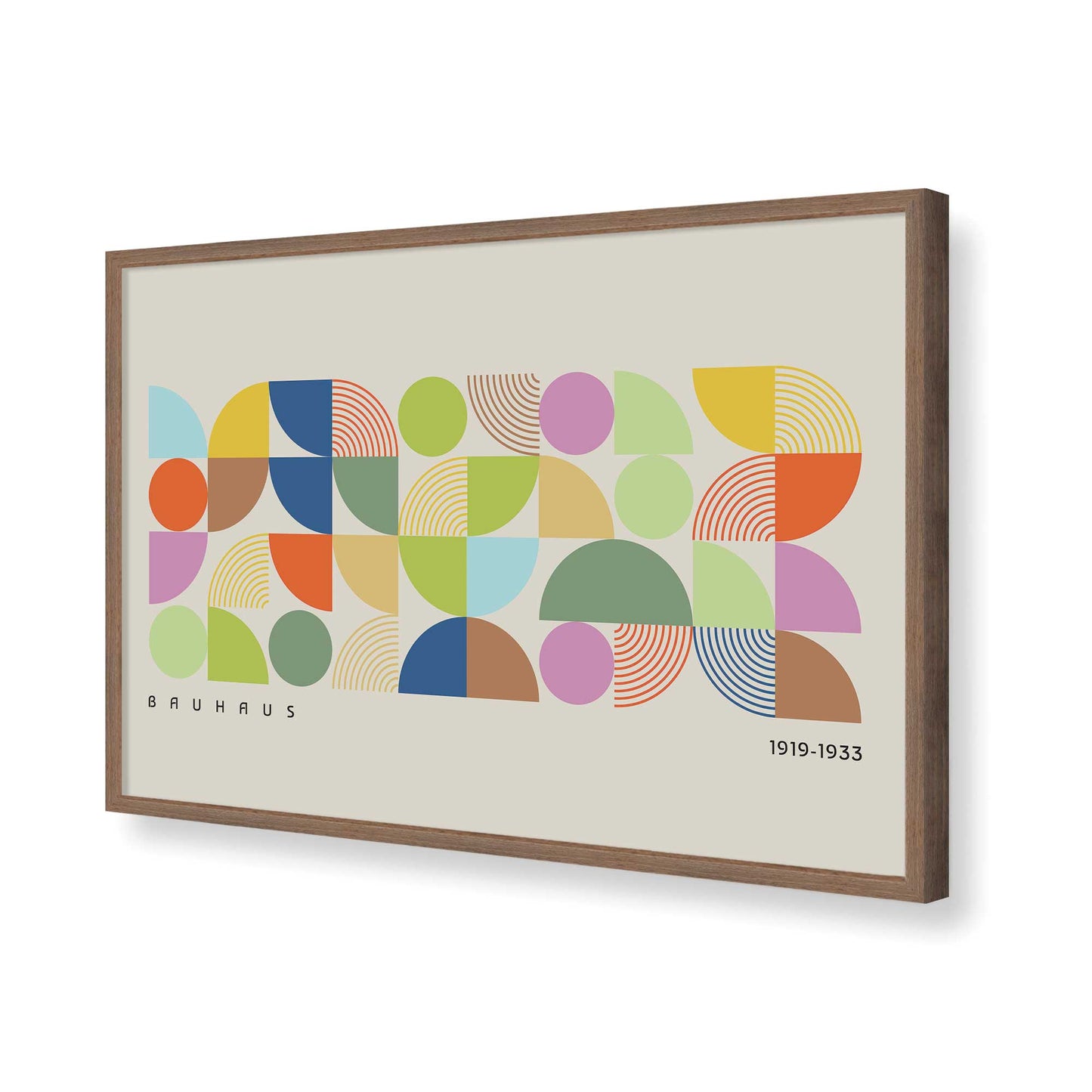 [Color:Walnut], Picture of art in a Walnut frame of the corner