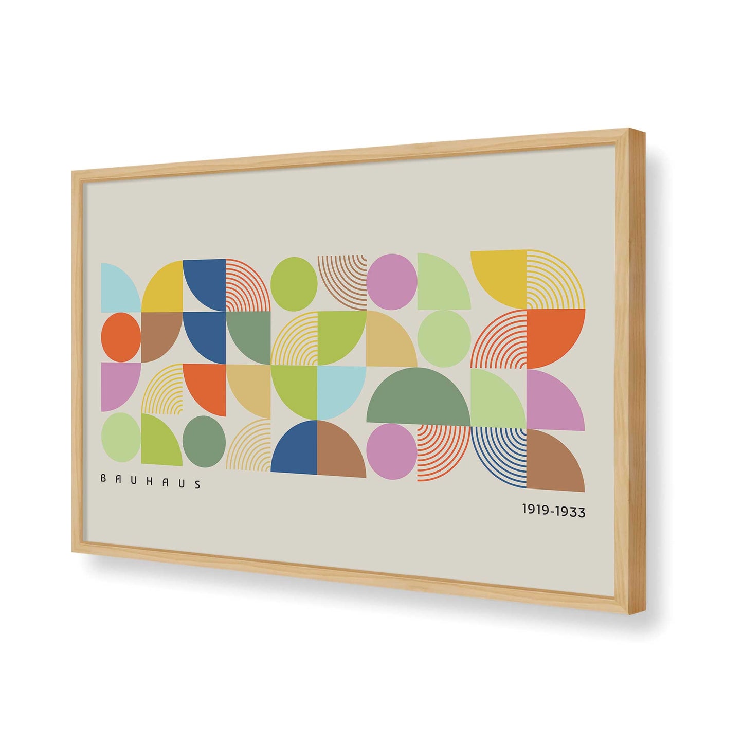 [Color:American Maple], Picture of art in a American Maple frame of the corner