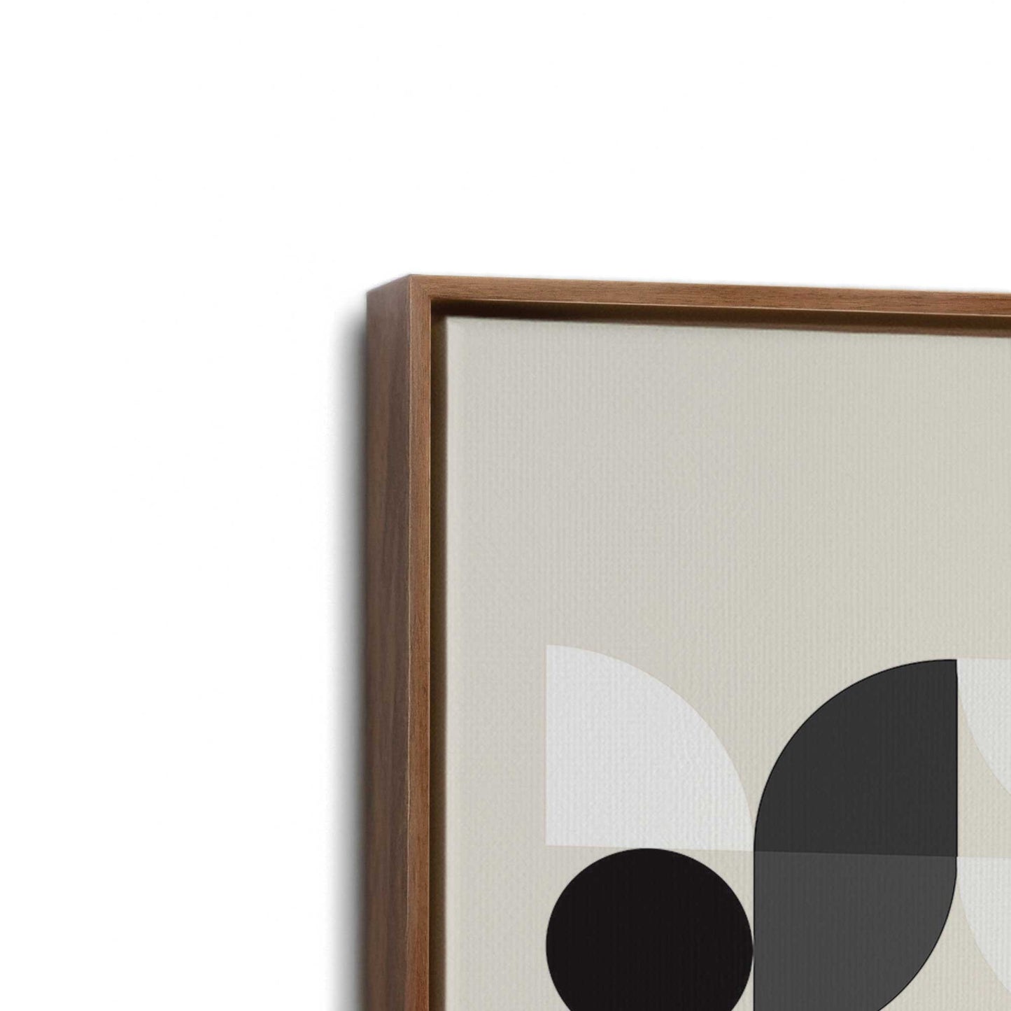 [Color:Walnut], Picture of art in a Walnut frame at an angle