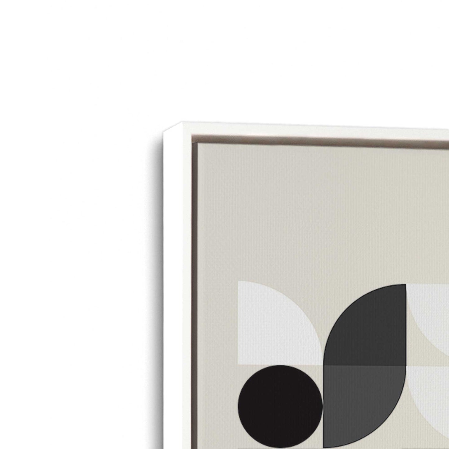 [Color:Opaque White], Picture of art in a White frame at an angle