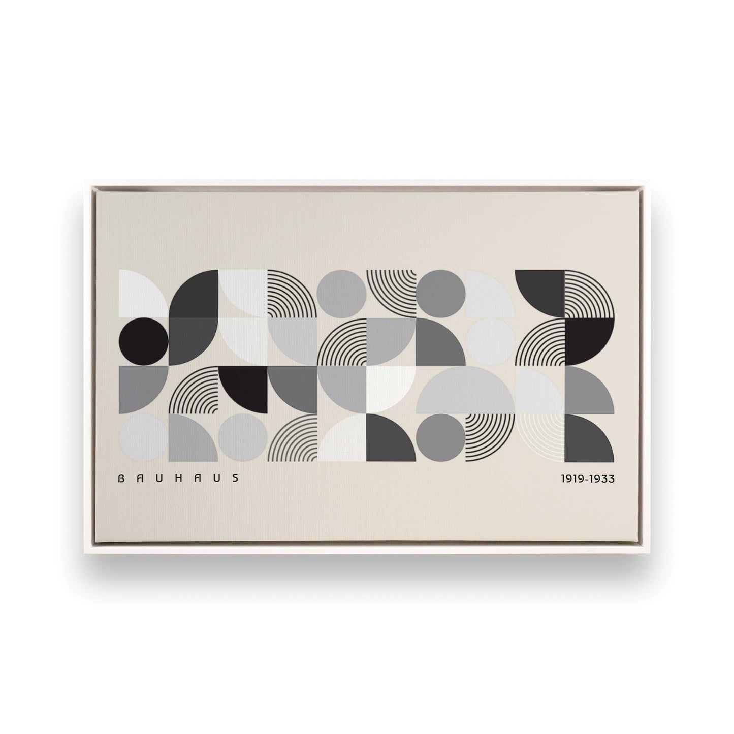 [Color:Opaque White], Picture of art in a White frame