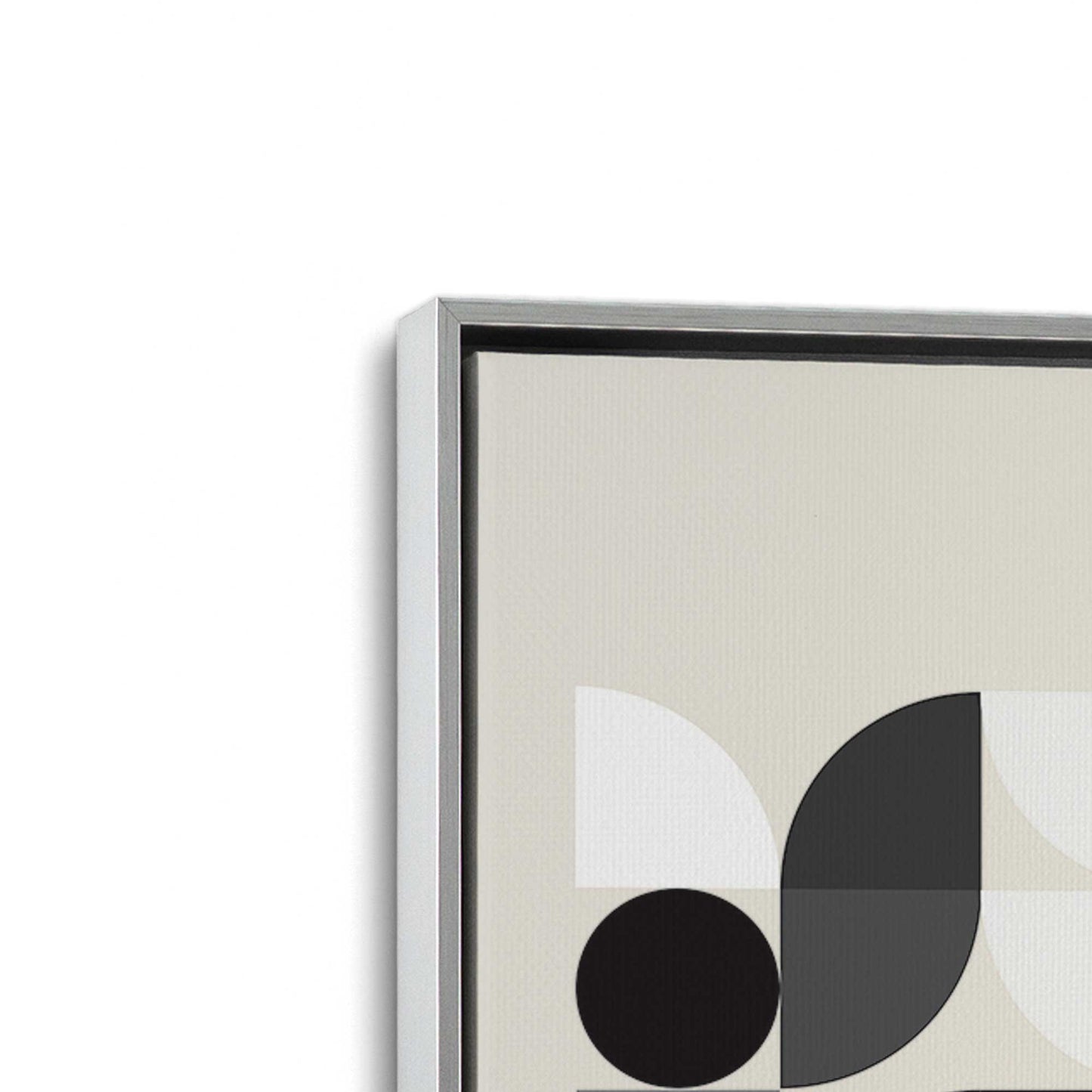 [Color:Polished Chrome], Picture of art in a Polished Chrome frame at an angle