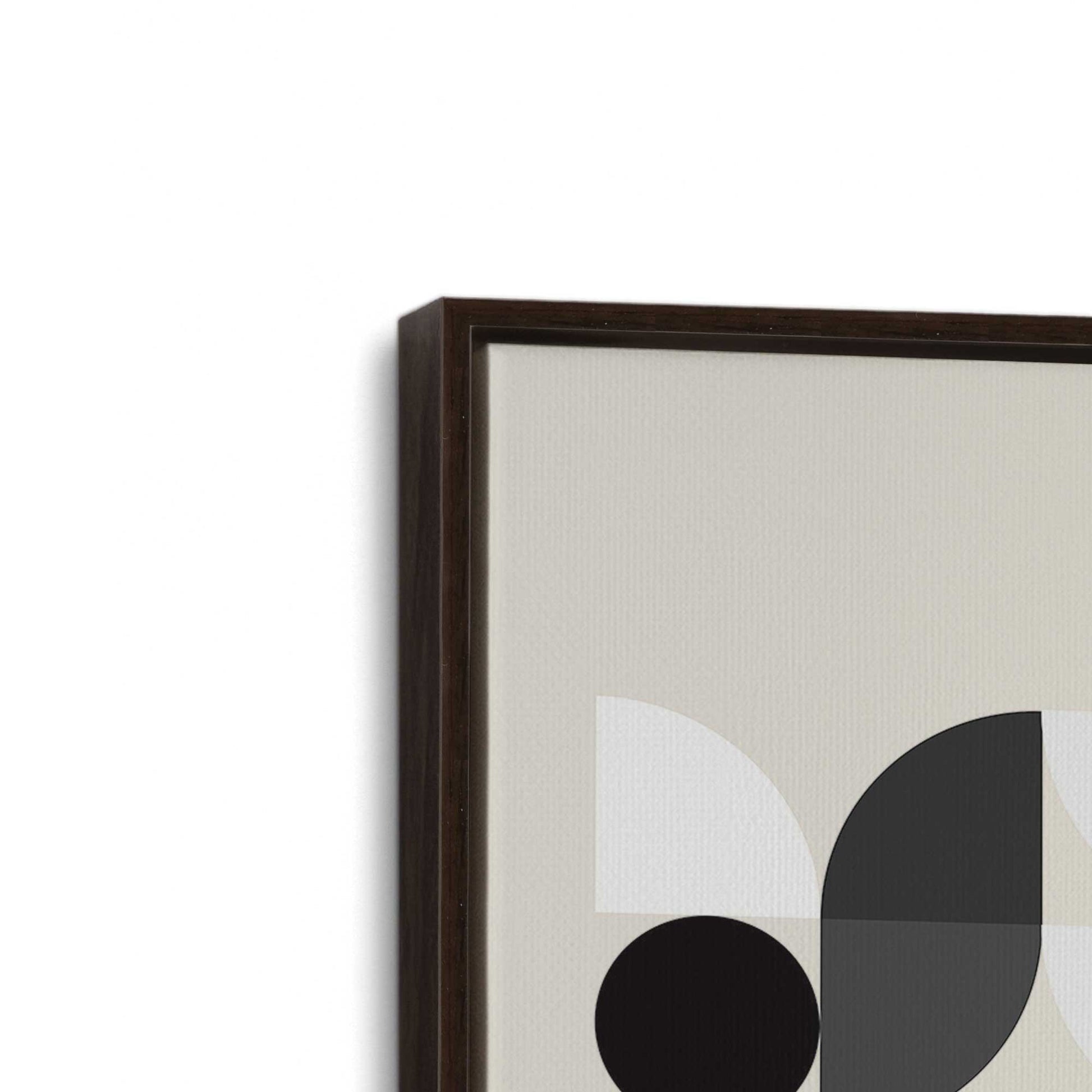 [Color:Espresso], Picture of art in a Espresso frame at an angle
