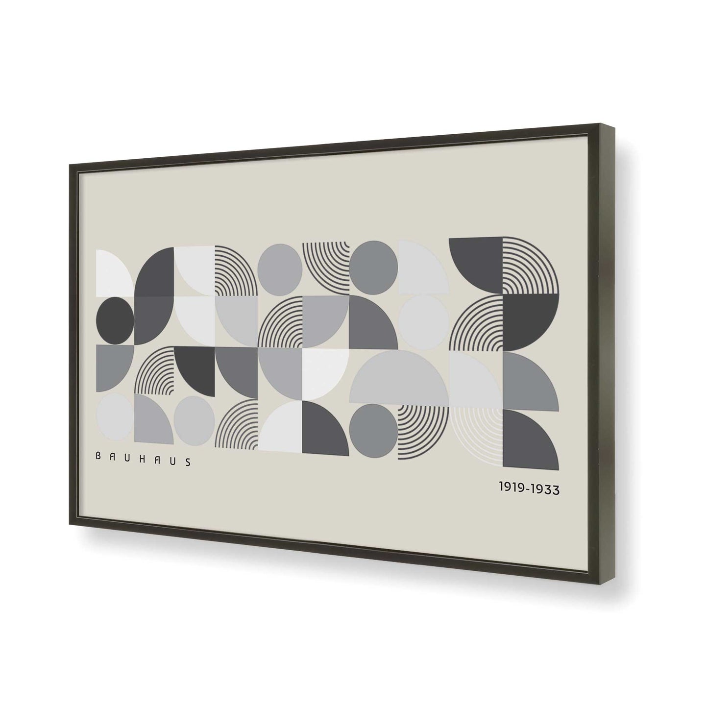 [Color:Satin Black], Picture of art in a Satin Black frame of the corner