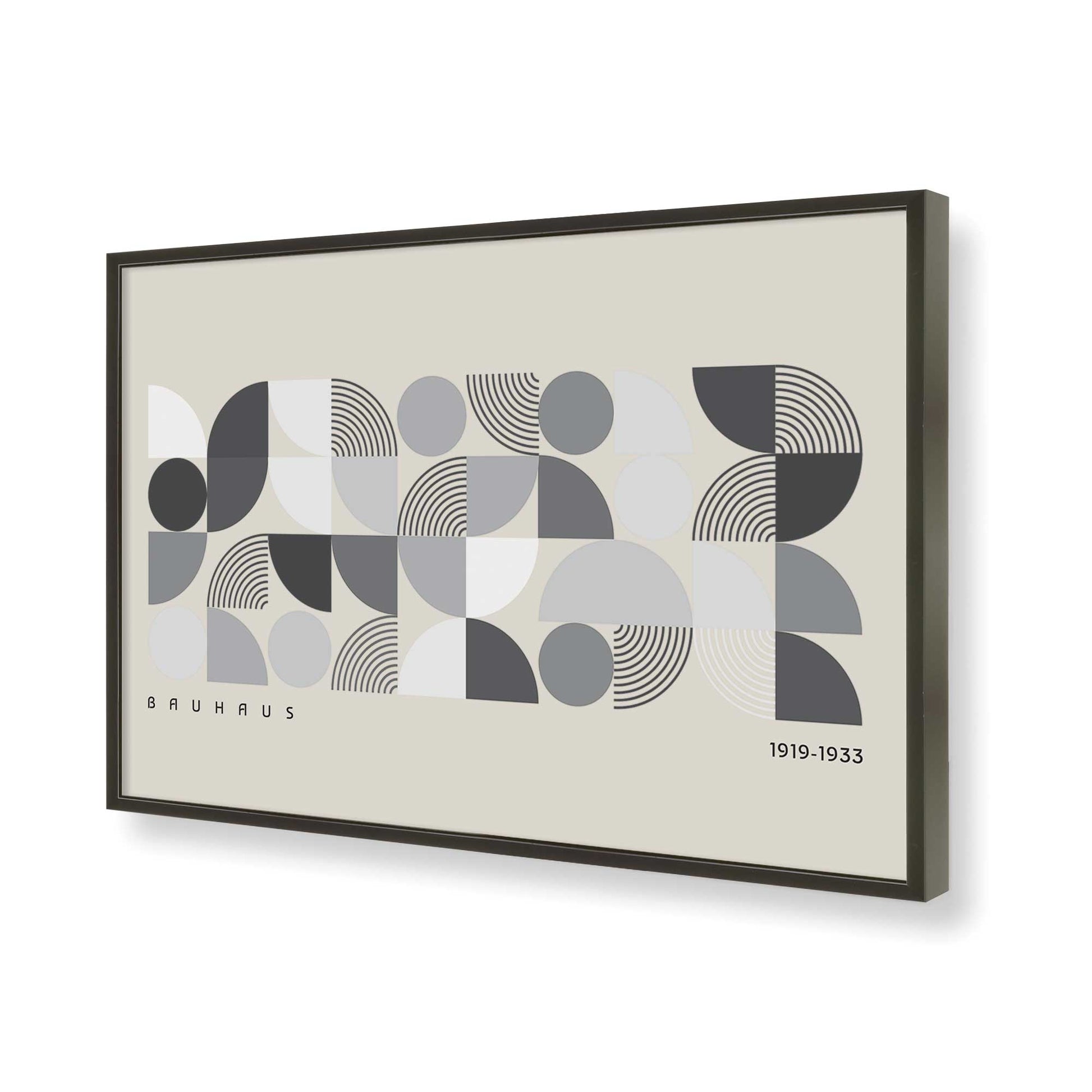 [Color:Satin Black], Picture of art in a Satin Black frame of the corner