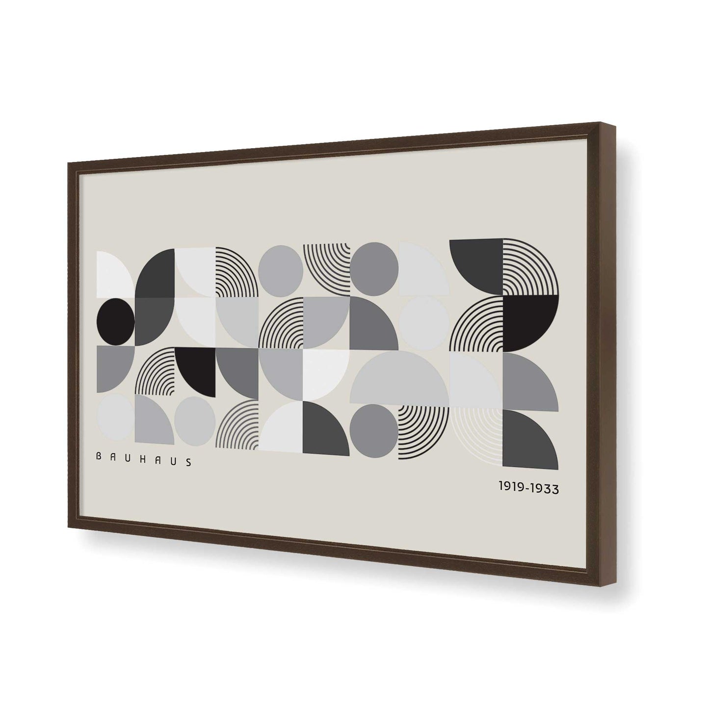 [Color:Brown], Picture of art in a Brown frame of the corner