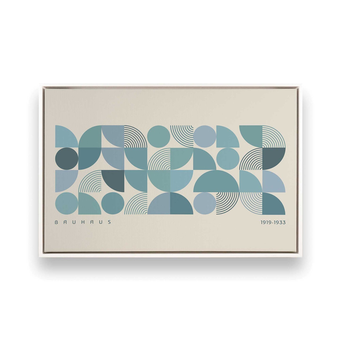 [Color:Opaque White], Picture of art in a White frame