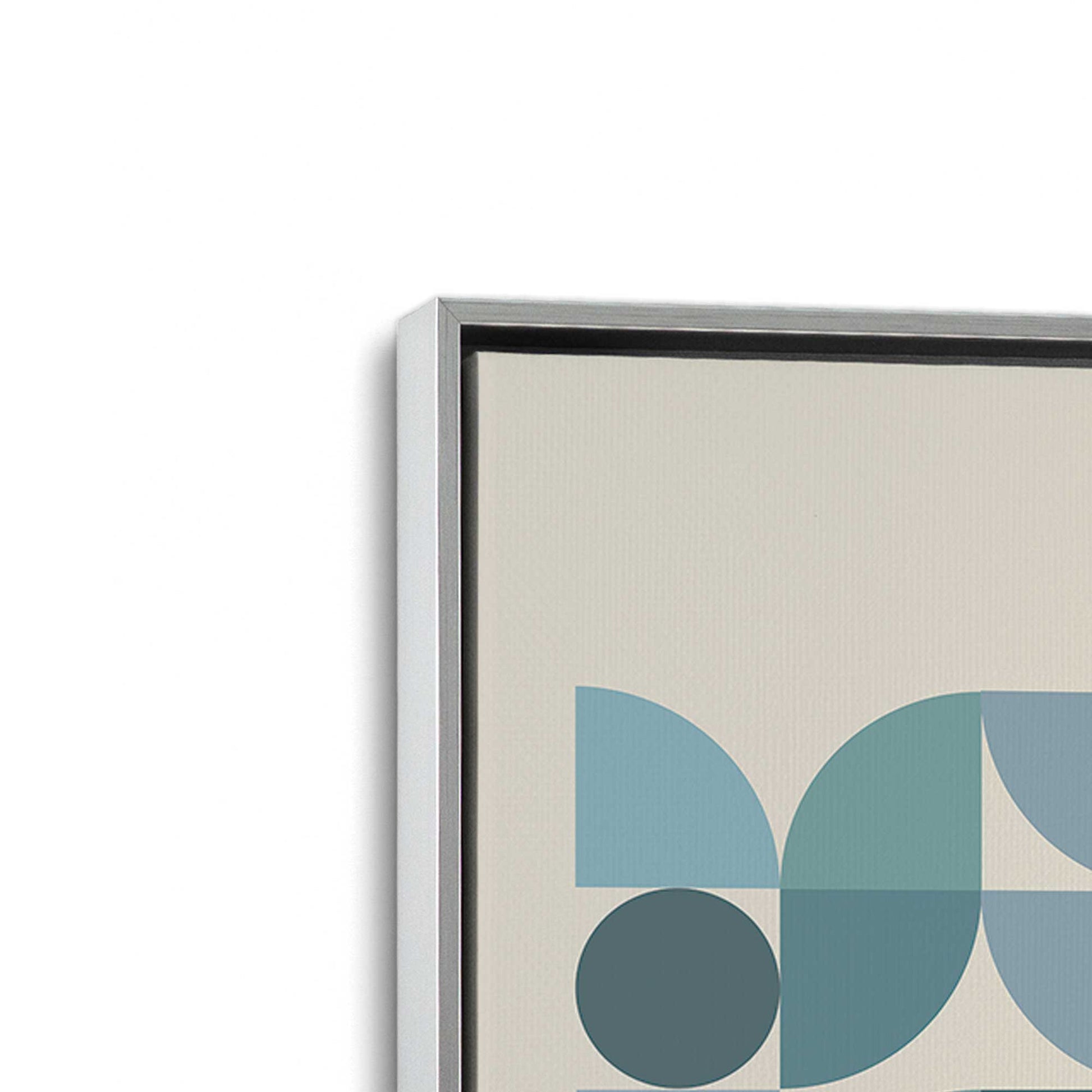 [Color:Polished Chrome], Picture of art in a Polished Chrome frame at an angle