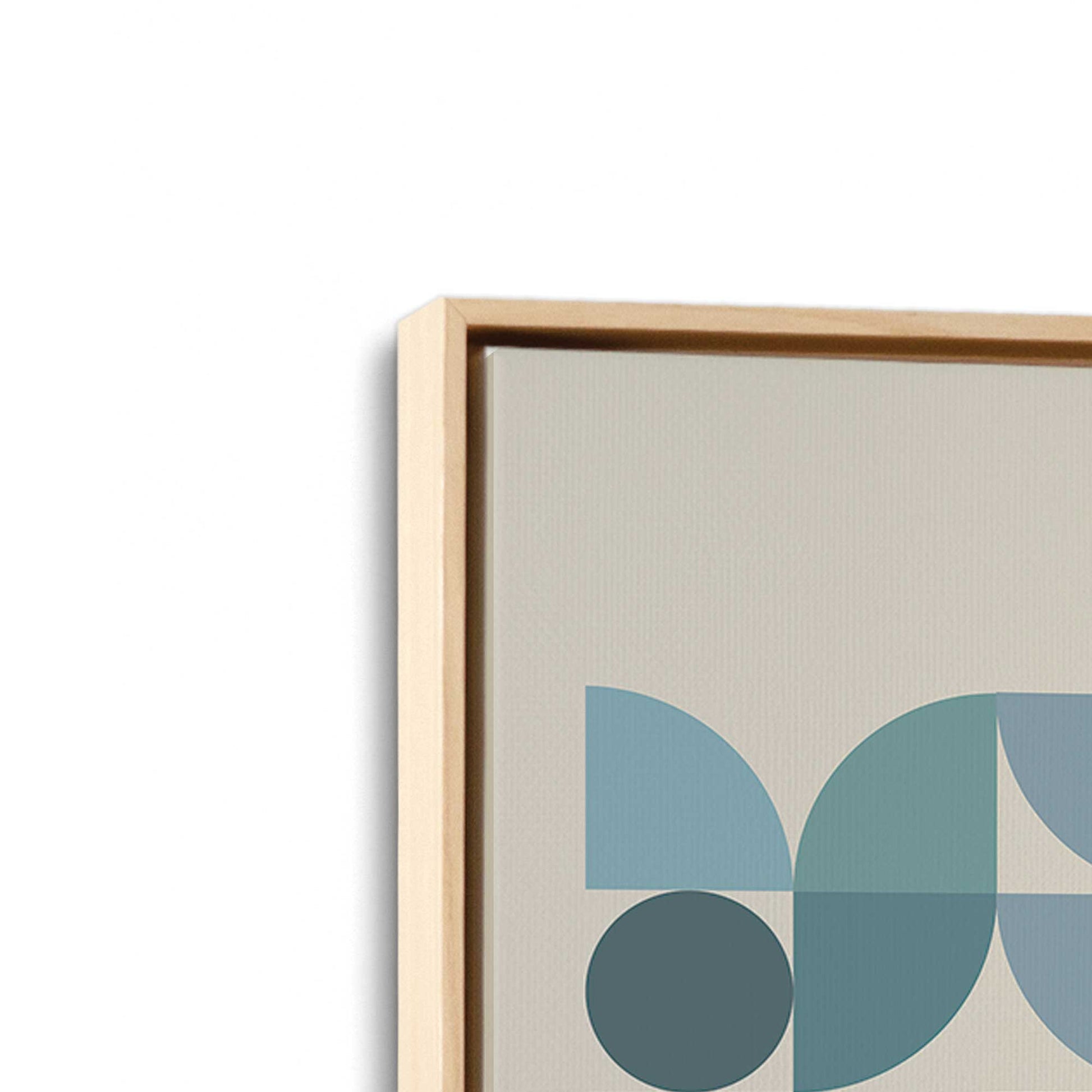 [Color:American Maple], Picture of art in a American Maple frame at an angle