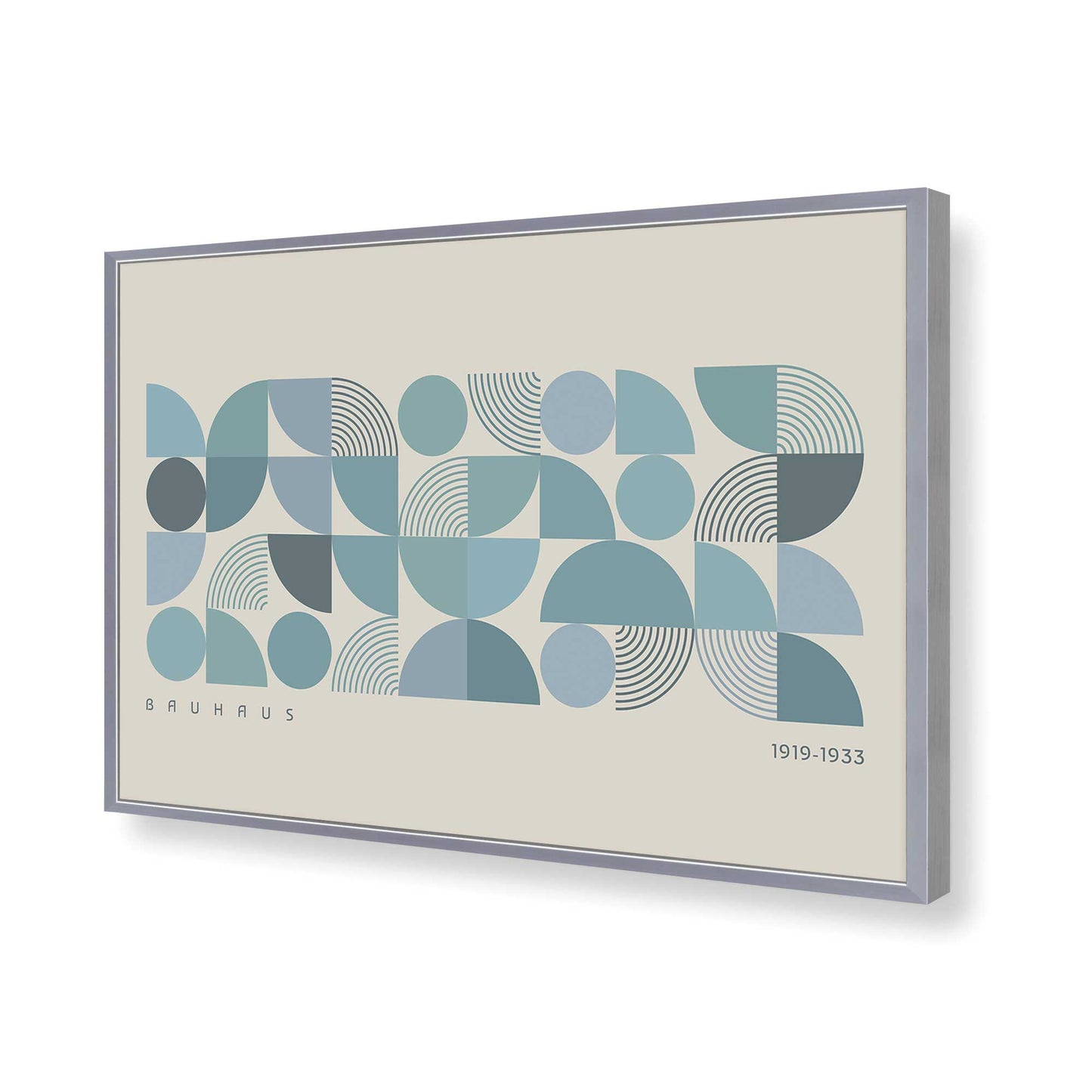 [Color:Polished Chrome], Picture of art in a Polished Chrome frame of the corner