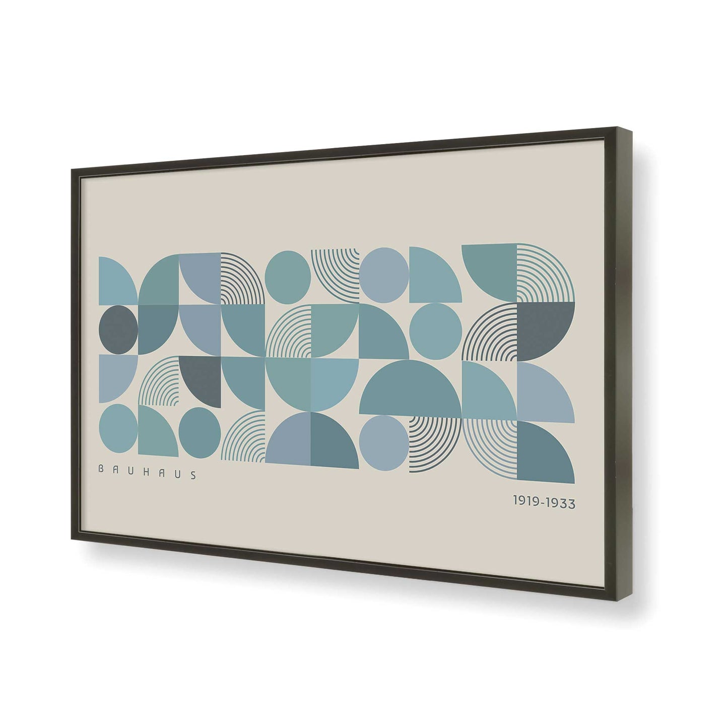 [Color:Satin Black], Picture of art in a Satin Black frame of the corner