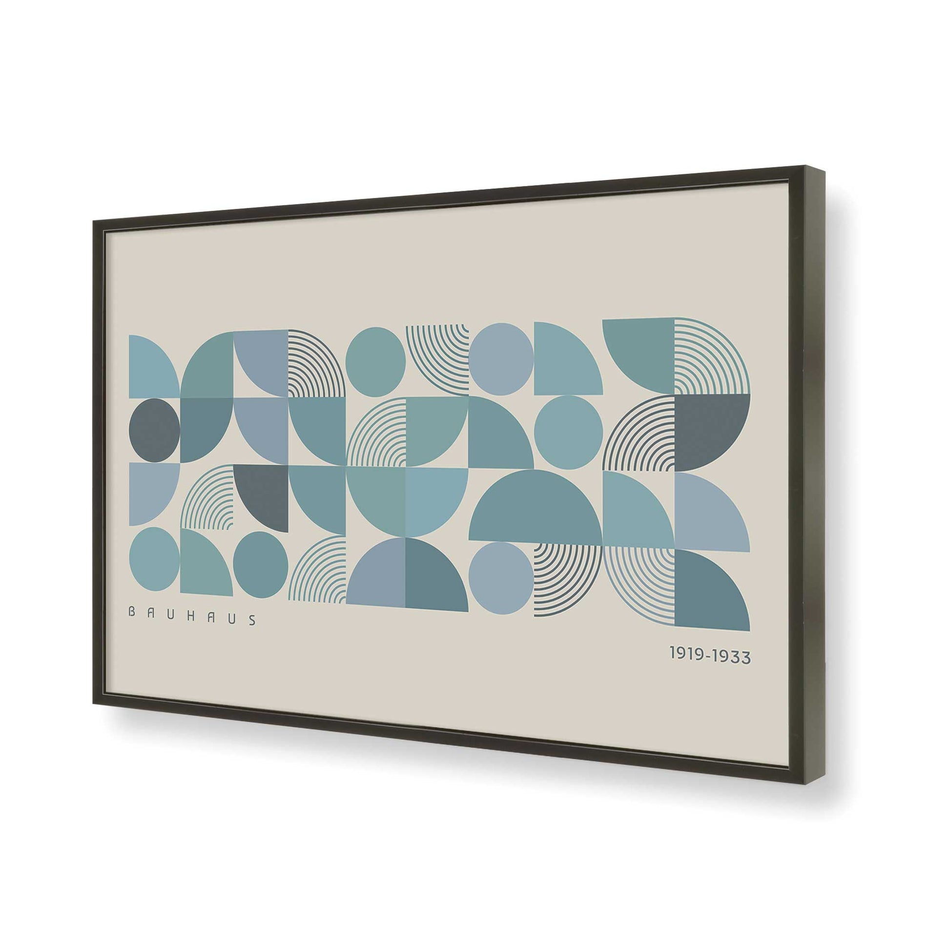 [Color:Satin Black], Picture of art in a Satin Black frame of the corner