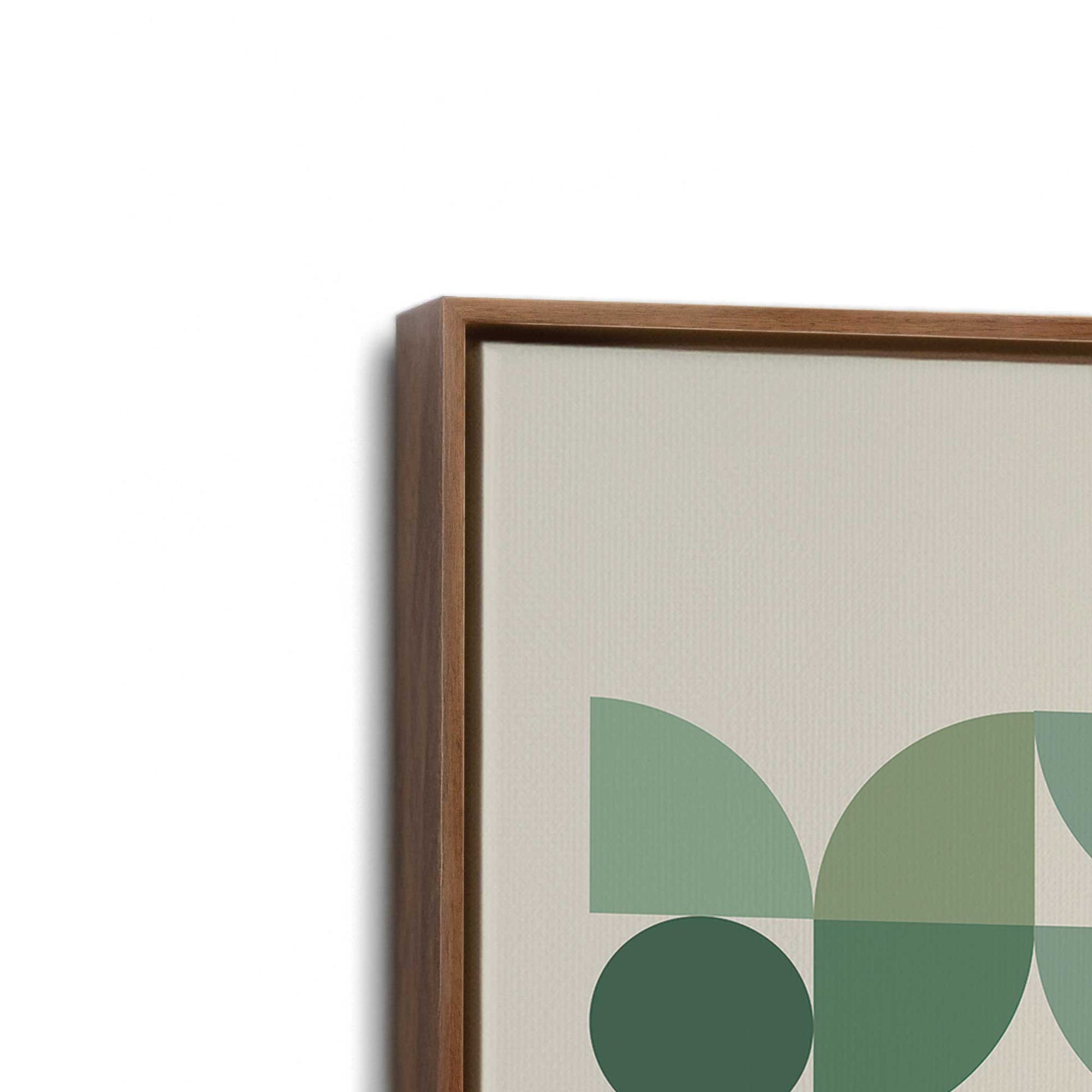 [Color:Walnut], Picture of art in a Walnut frame at an angle