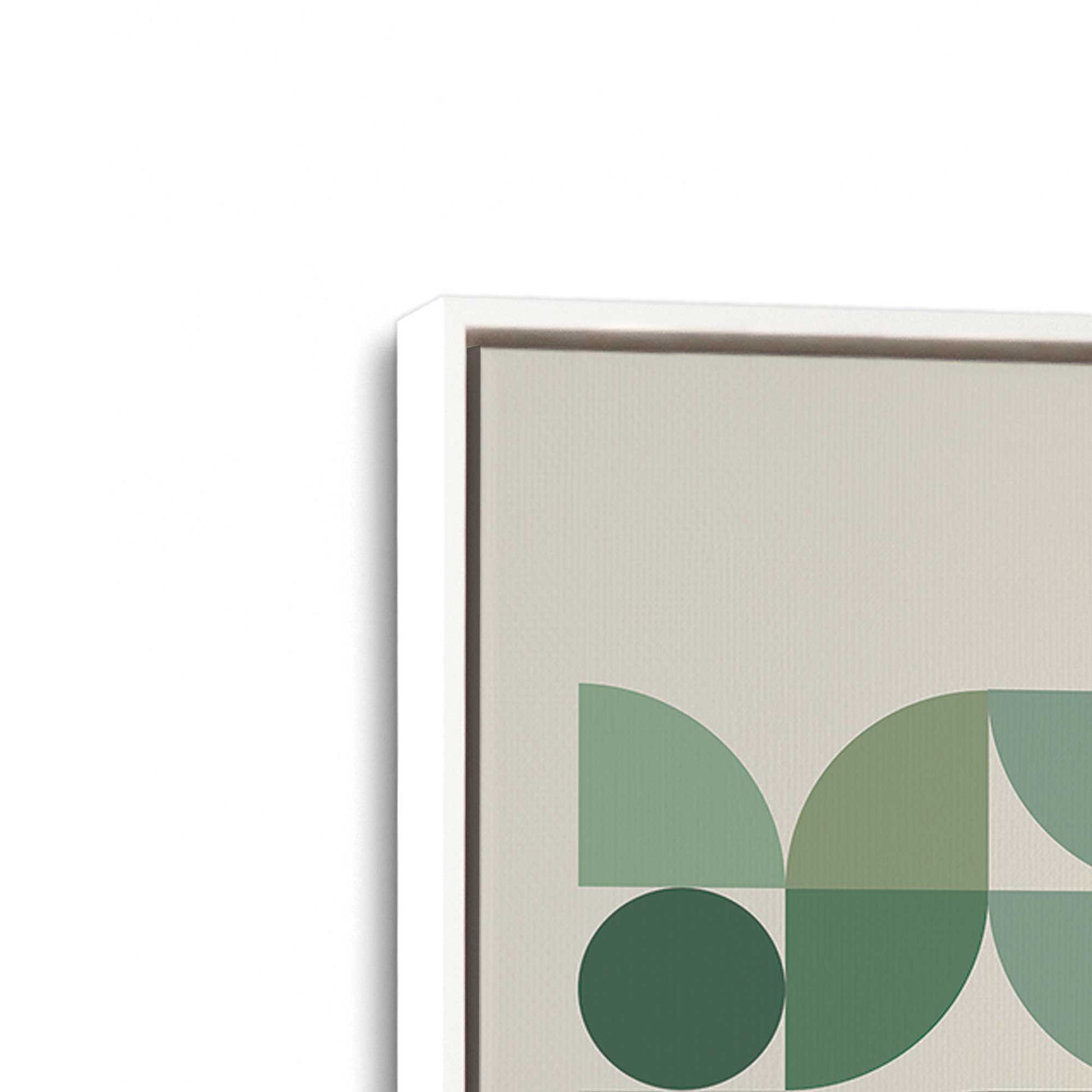 [Color:Opaque White], Picture of art in a White frame at an angle