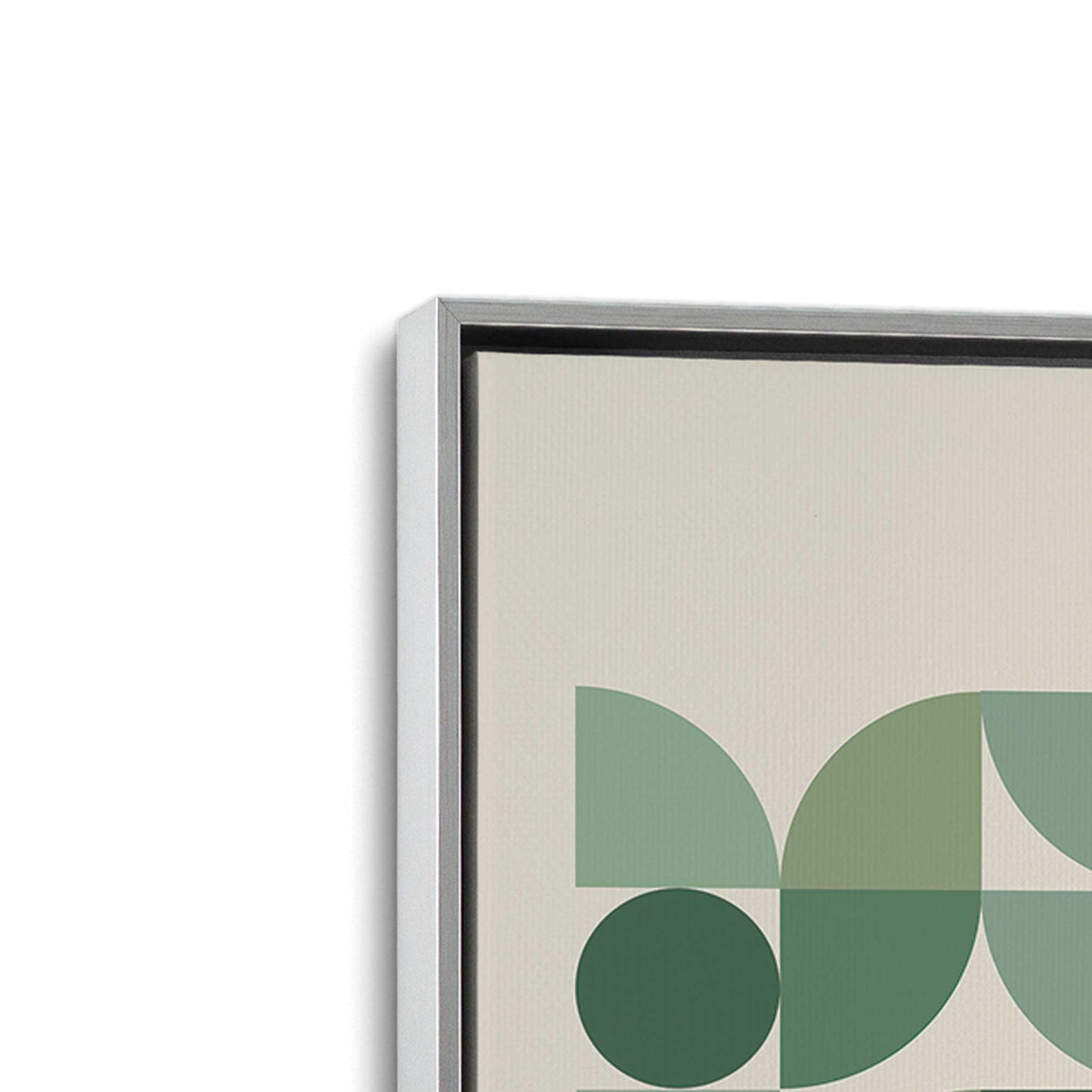 [Color:Polished Chrome], Picture of art in a Polished Chrome frame at an angle