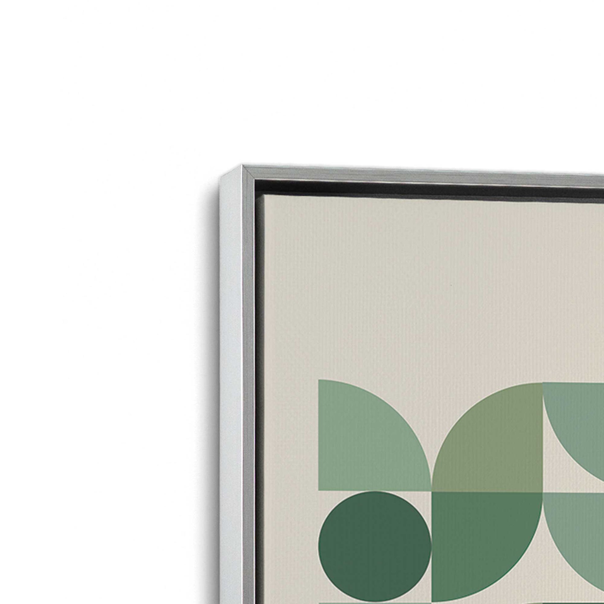 [Color:Polished Chrome], Picture of art in a Polished Chrome frame at an angle