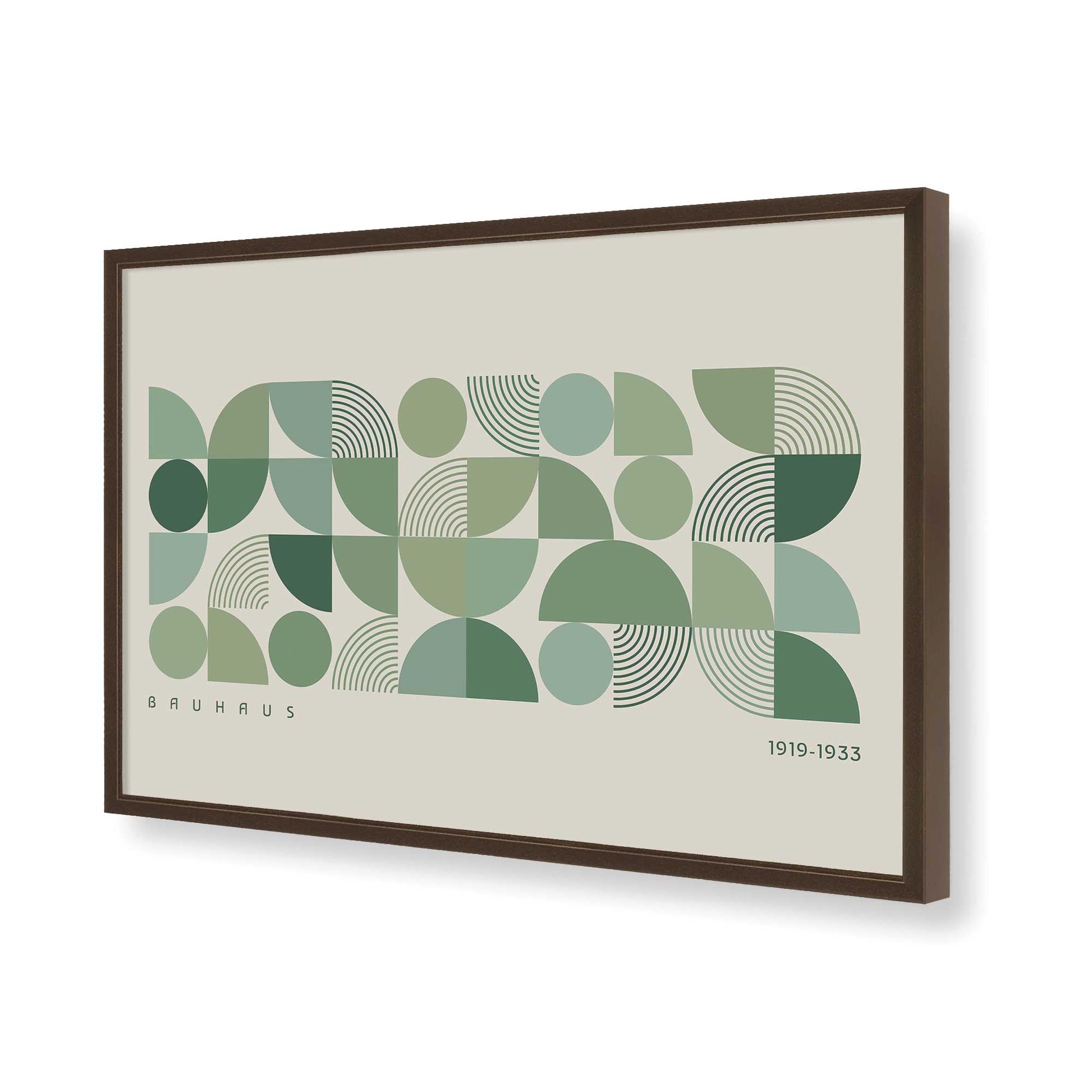 [Color:Brown], Picture of art in a Brown frame of the corner