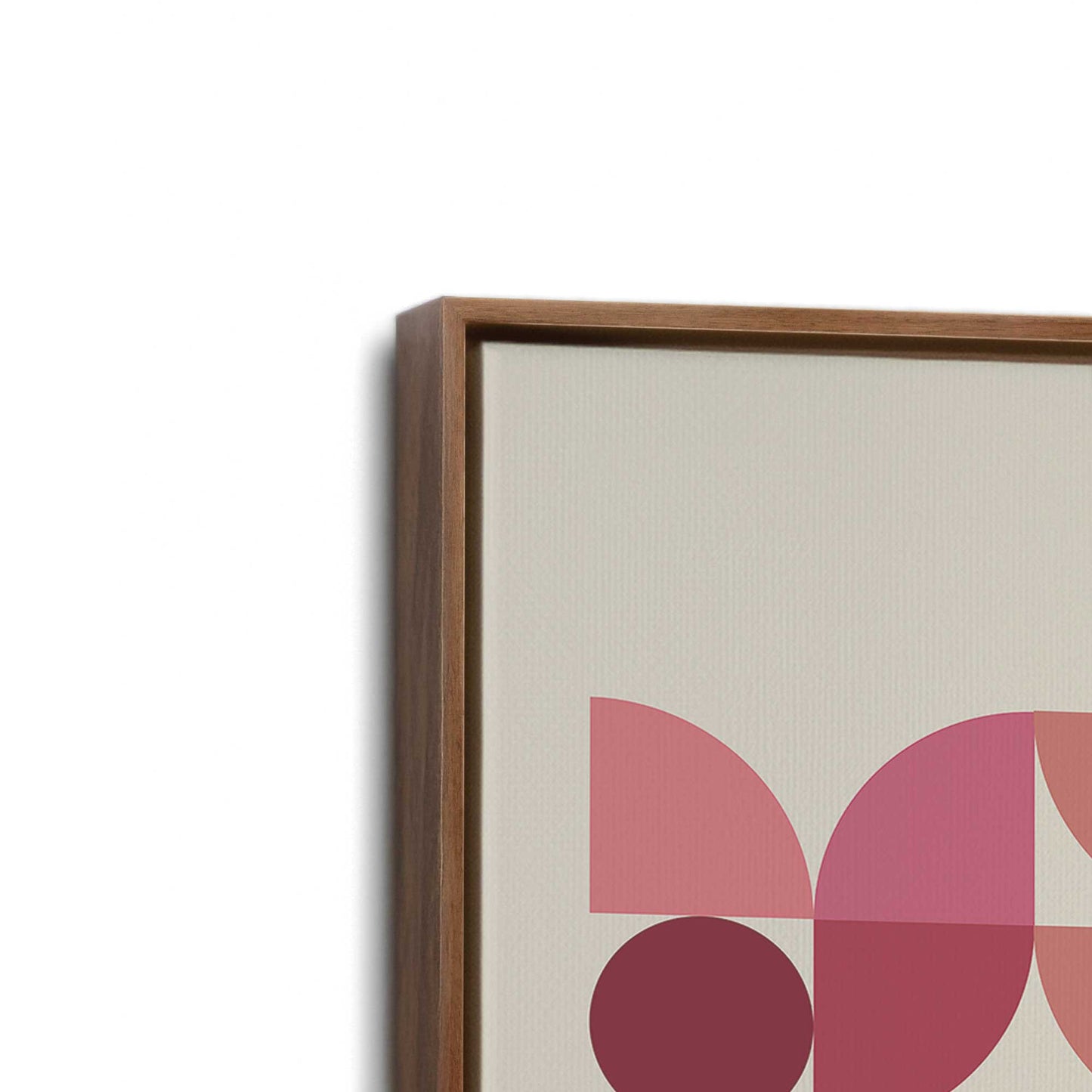 [Color:Walnut], Picture of art in a Walnut frame at an angle