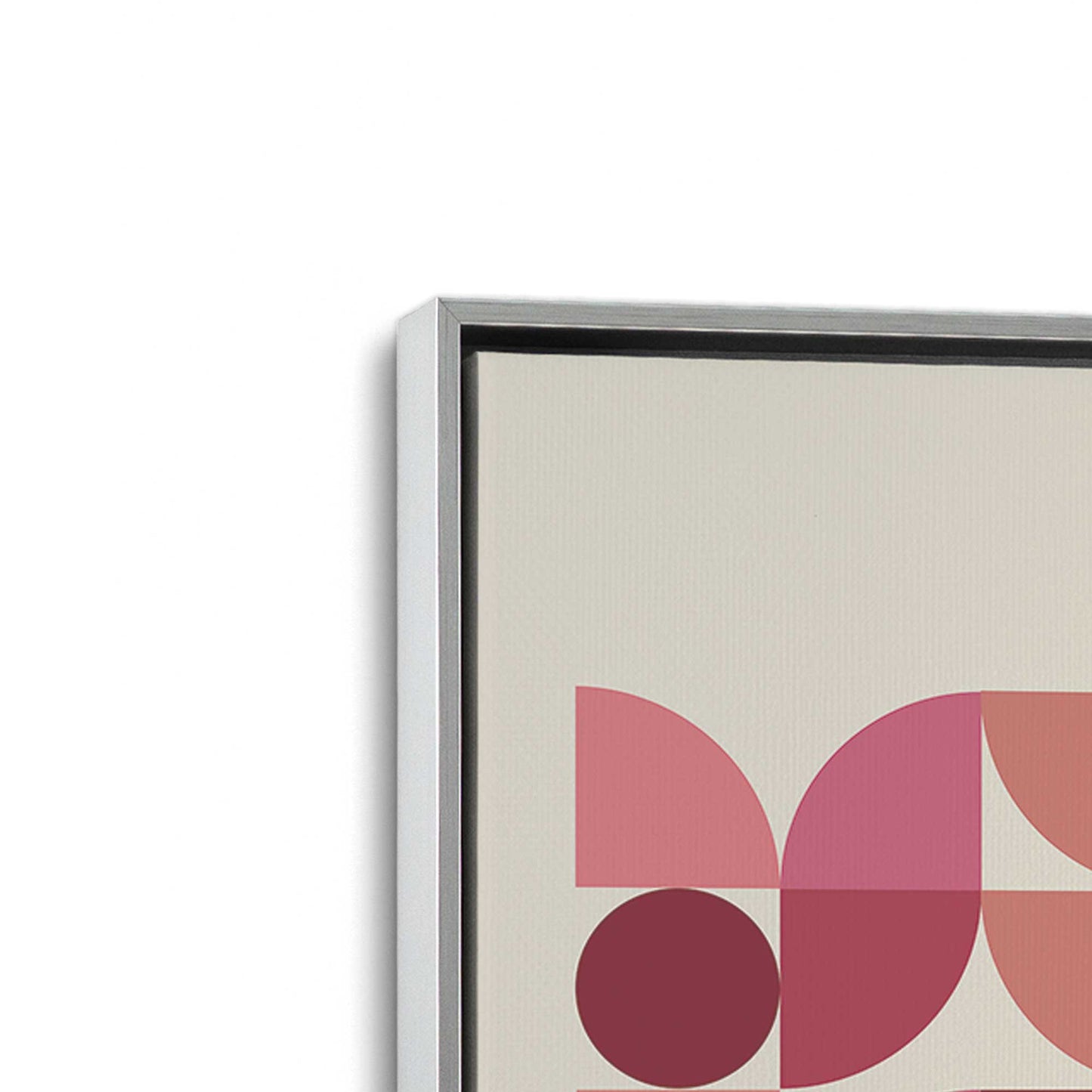 [Color:Polished Chrome], Picture of art in a Polished Chrome frame at an angle