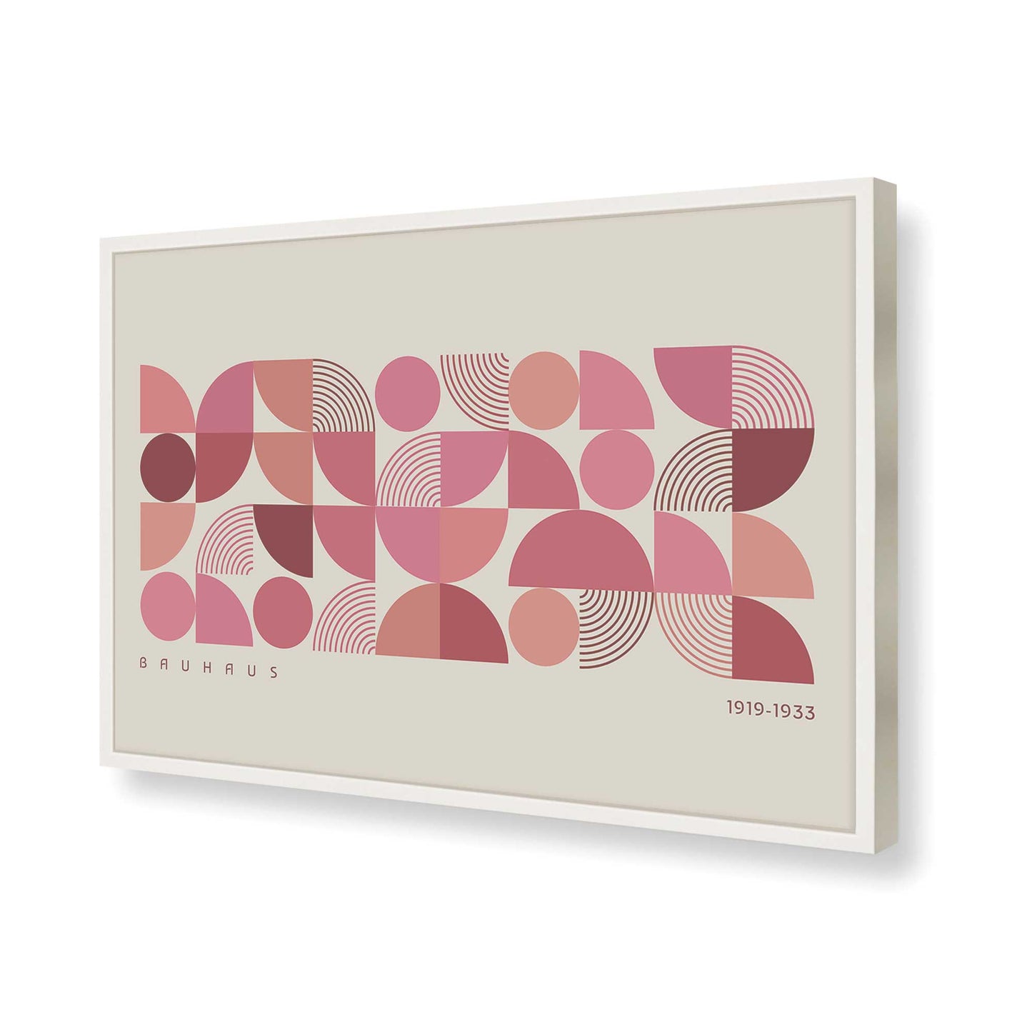 [Color:Opaque White], Picture of art in a Opaque White frame of the corner