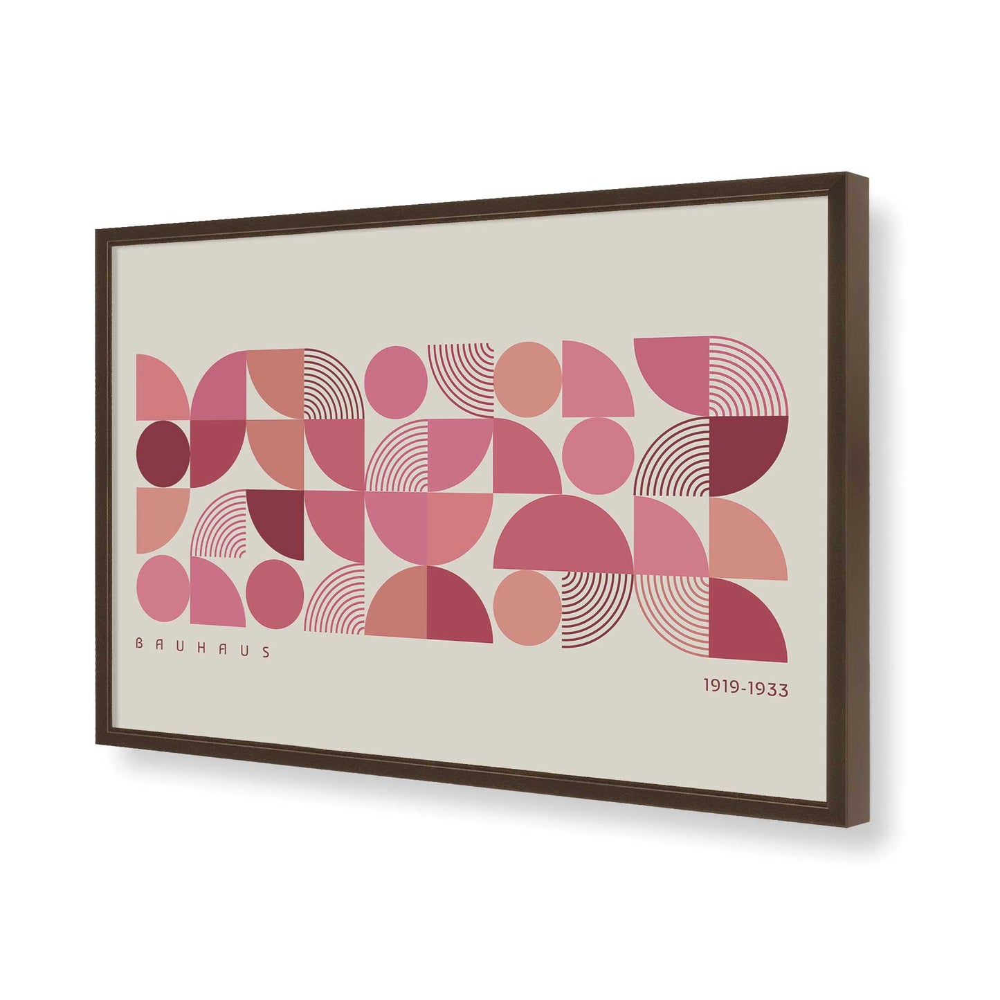 [Color:Brown], Picture of art in a Brown frame of the corner