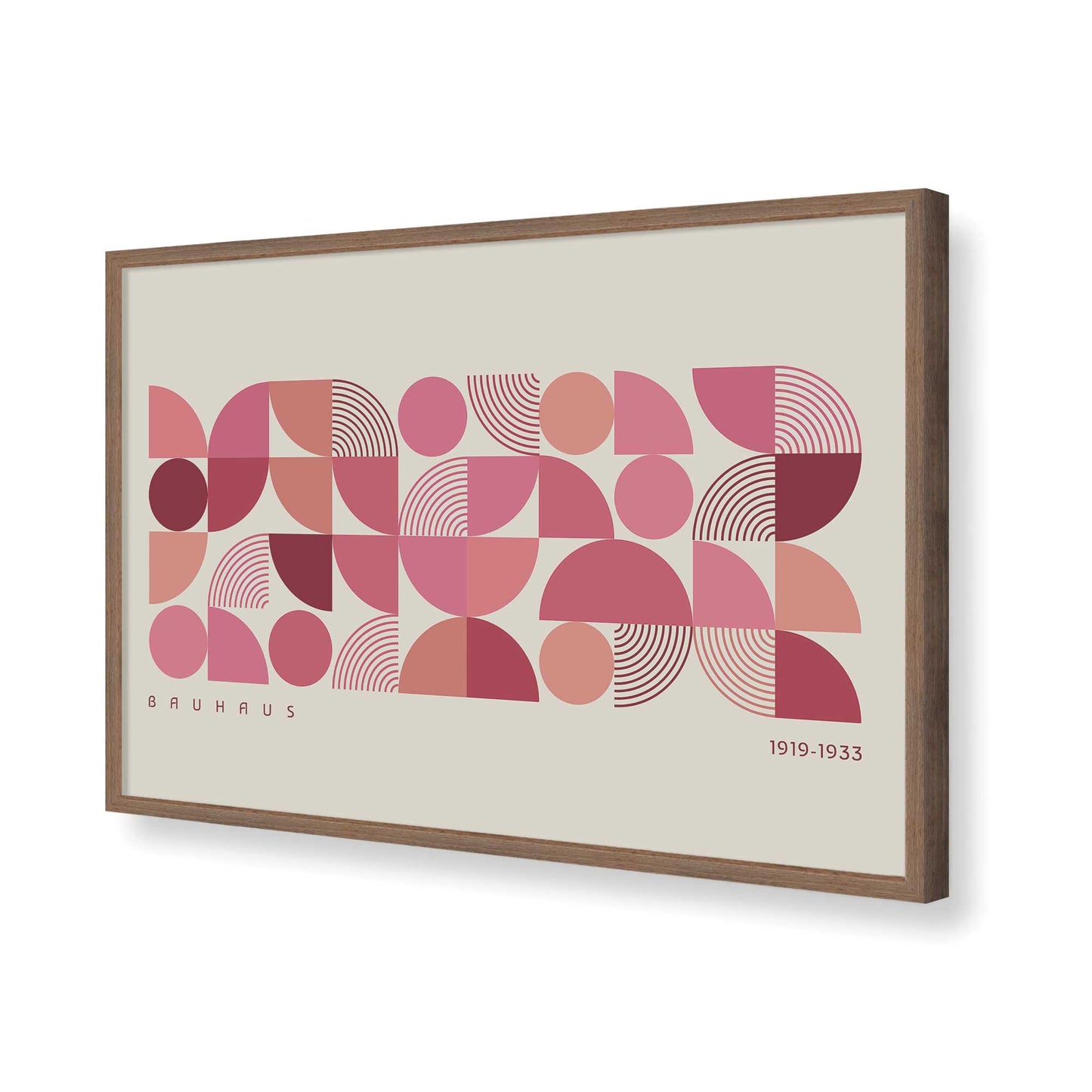 [Color:Walnut], Picture of art in a Walnut frame of the corner