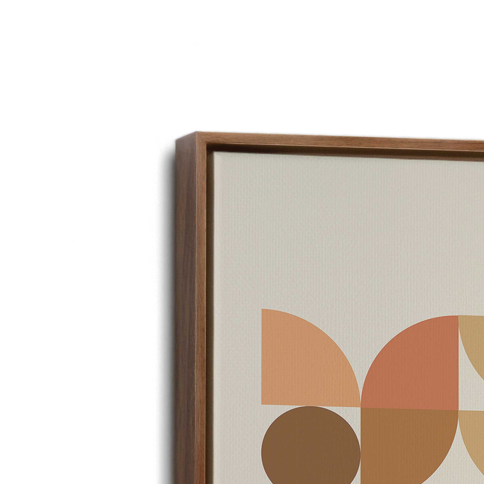 [Color:Walnut], Picture of art in a Walnut frame at an angle