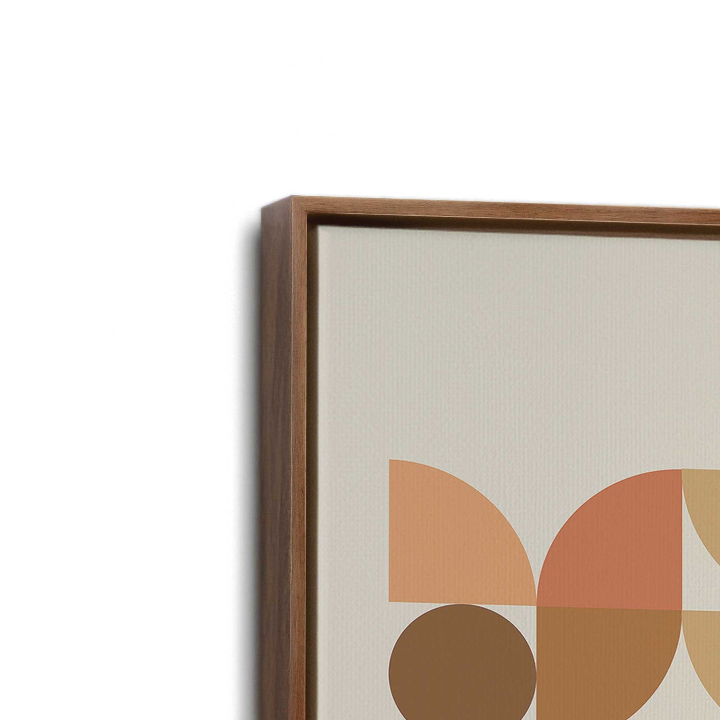 [Color:Walnut], Picture of art in a Walnut frame at an angle