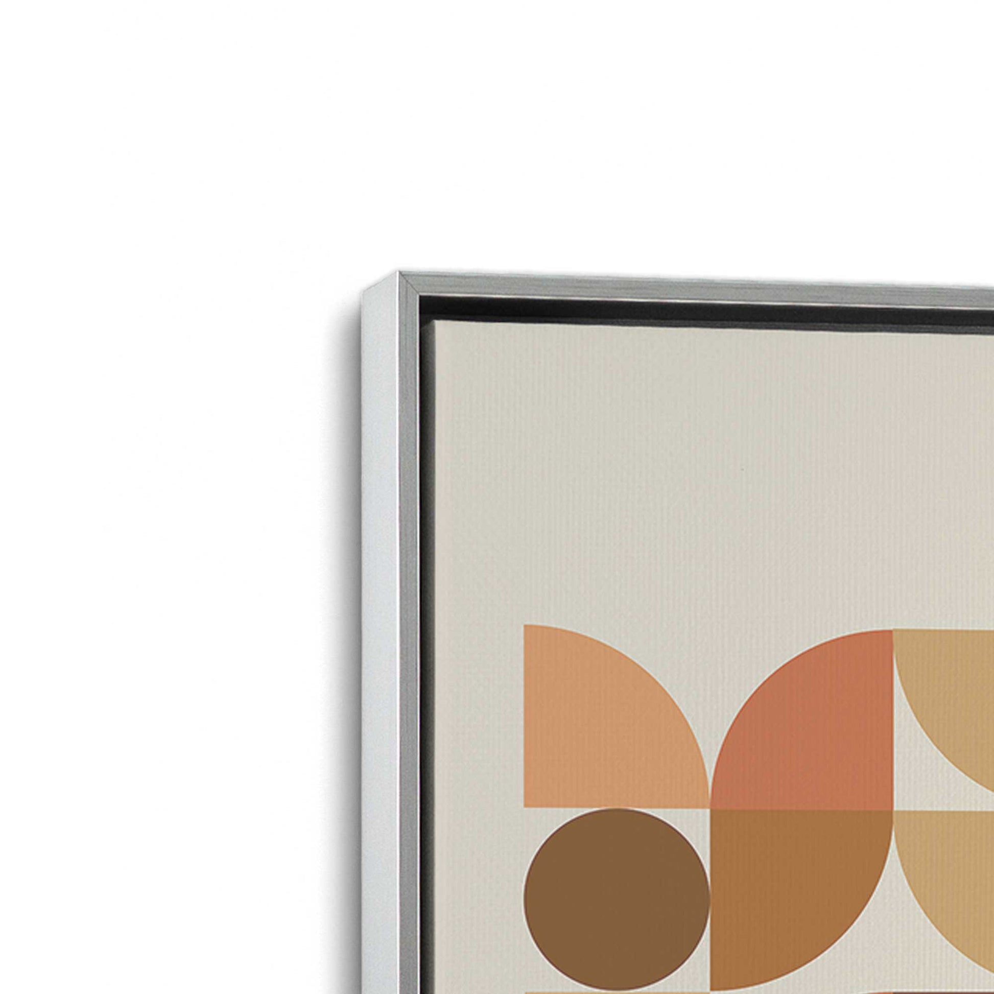 [Color:Polished Chrome], Picture of art in a Polished Chrome frame at an angle