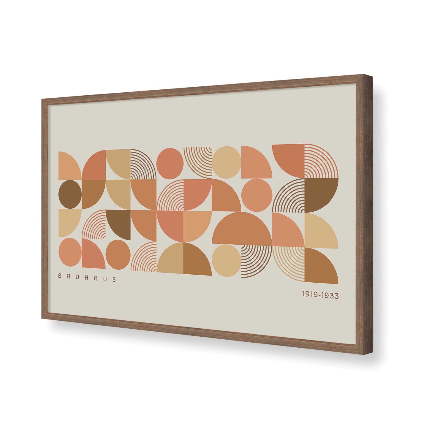 [Color:Walnut], Picture of art in a Walnut frame of the corner