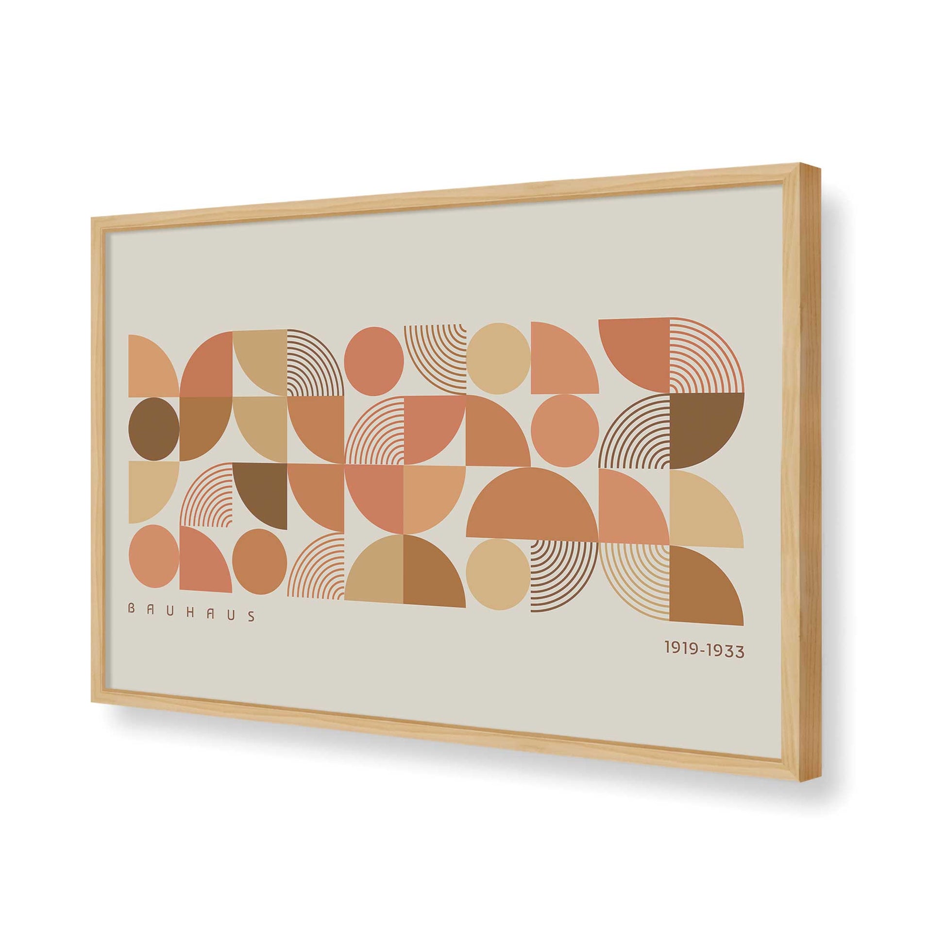 [Color:American Maple], Picture of art in a American Maple frame of the corner