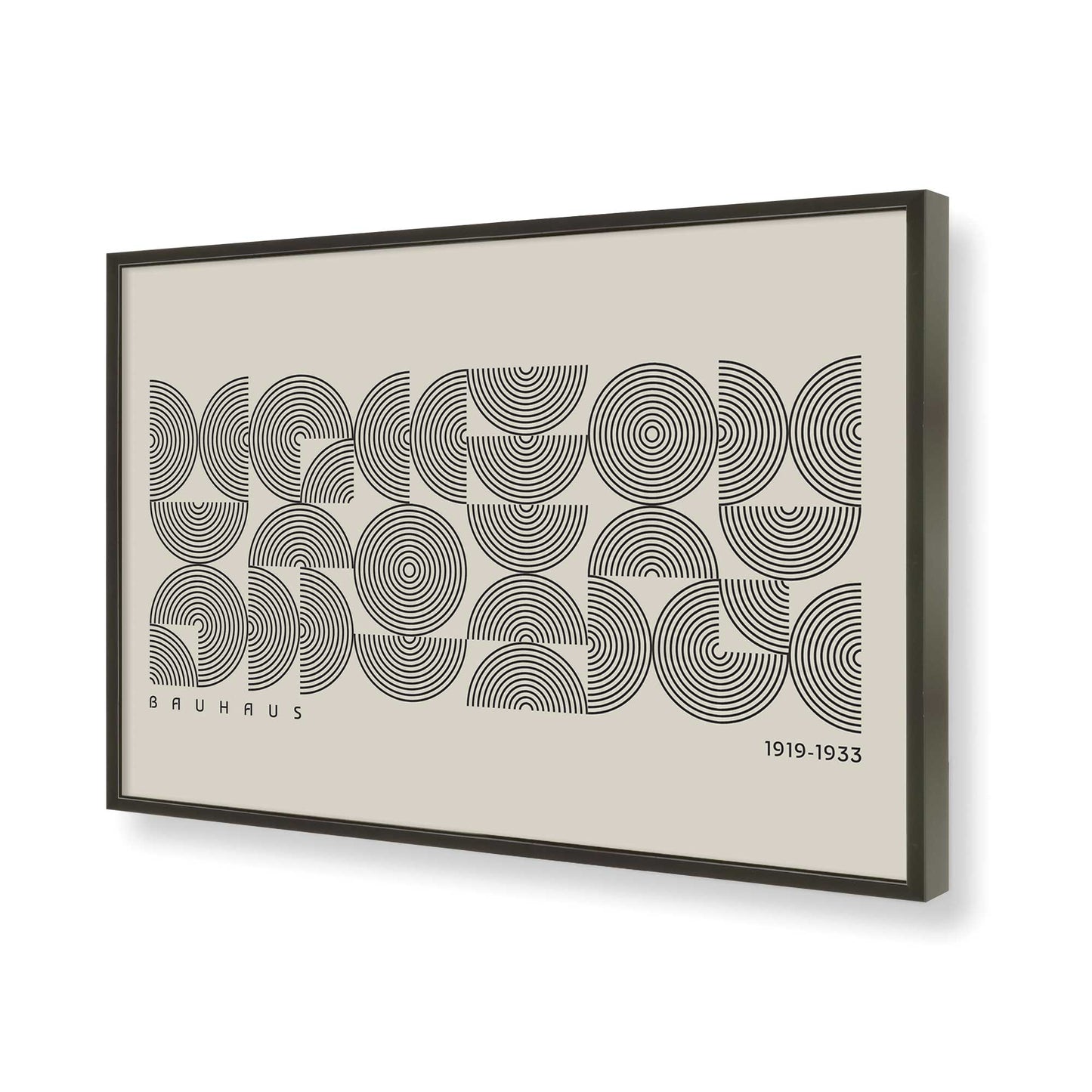 [Color:Satin Black], Picture of art in a Satin Black frame of the corner