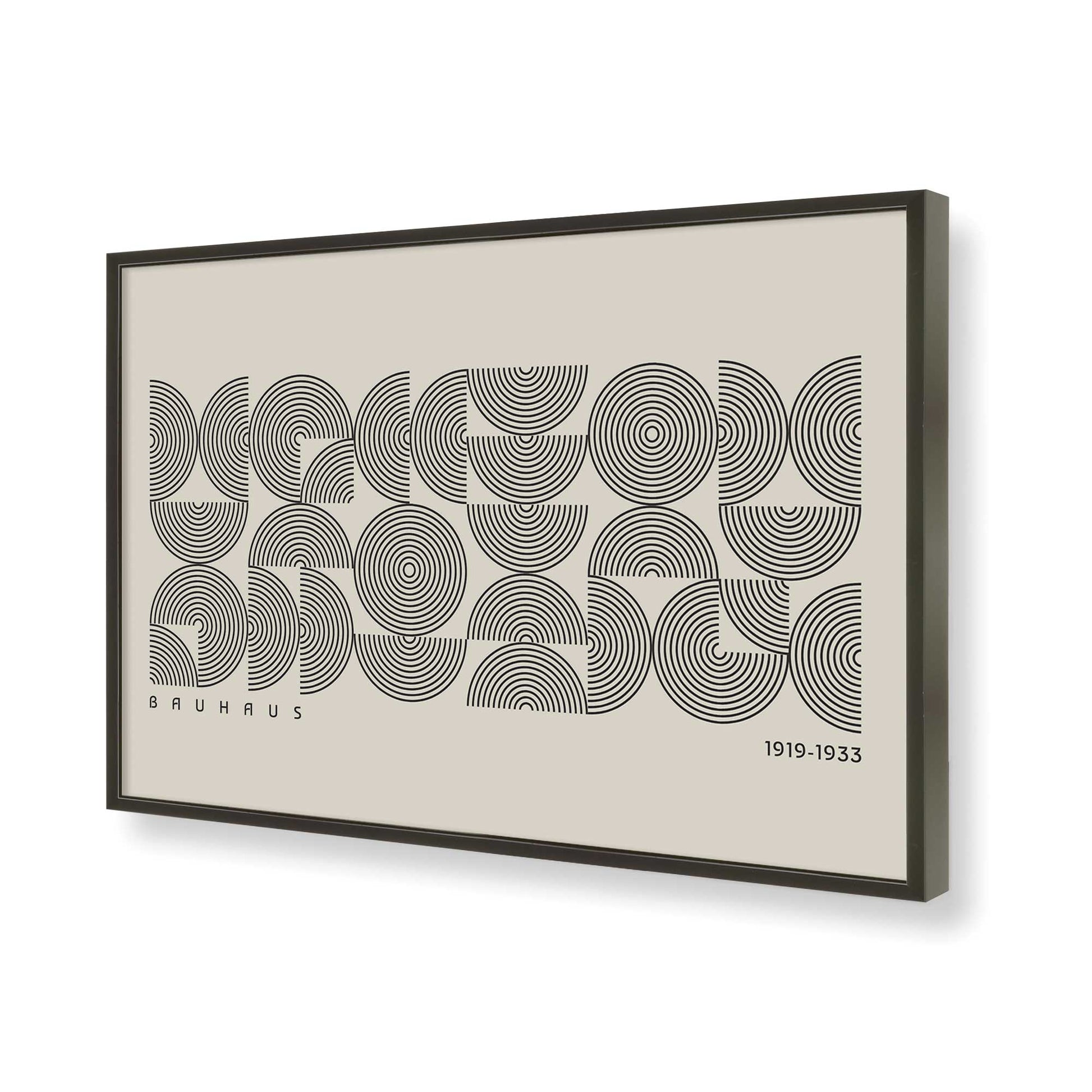 [Color:Satin Black], Picture of art in a Satin Black frame of the corner