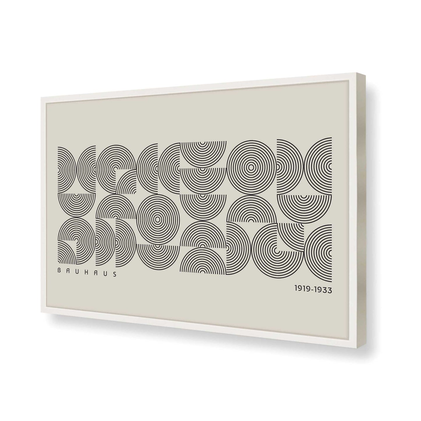 [Color:Opaque White], Picture of art in a Opaque White frame of the corner