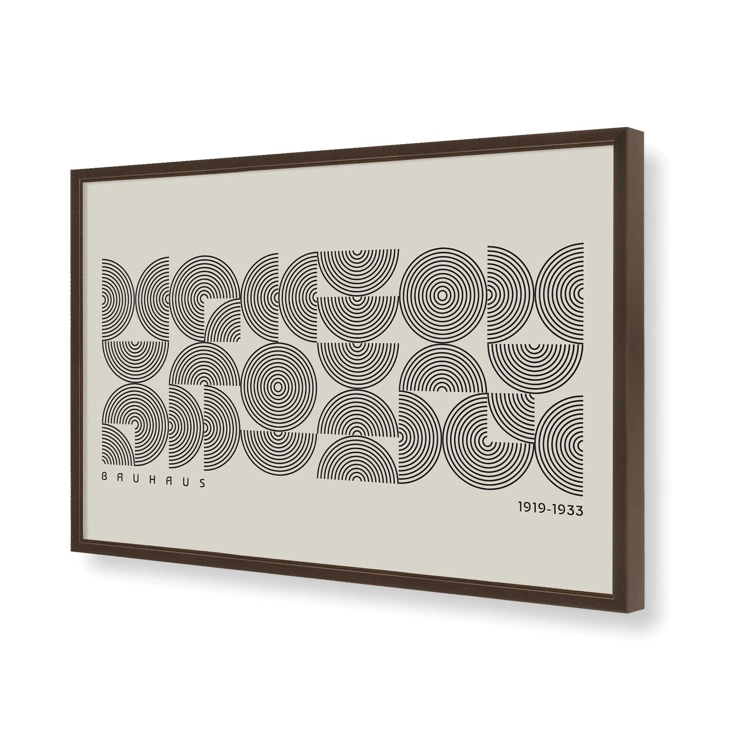 [Color:Brown], Picture of art in a Brown frame of the corner