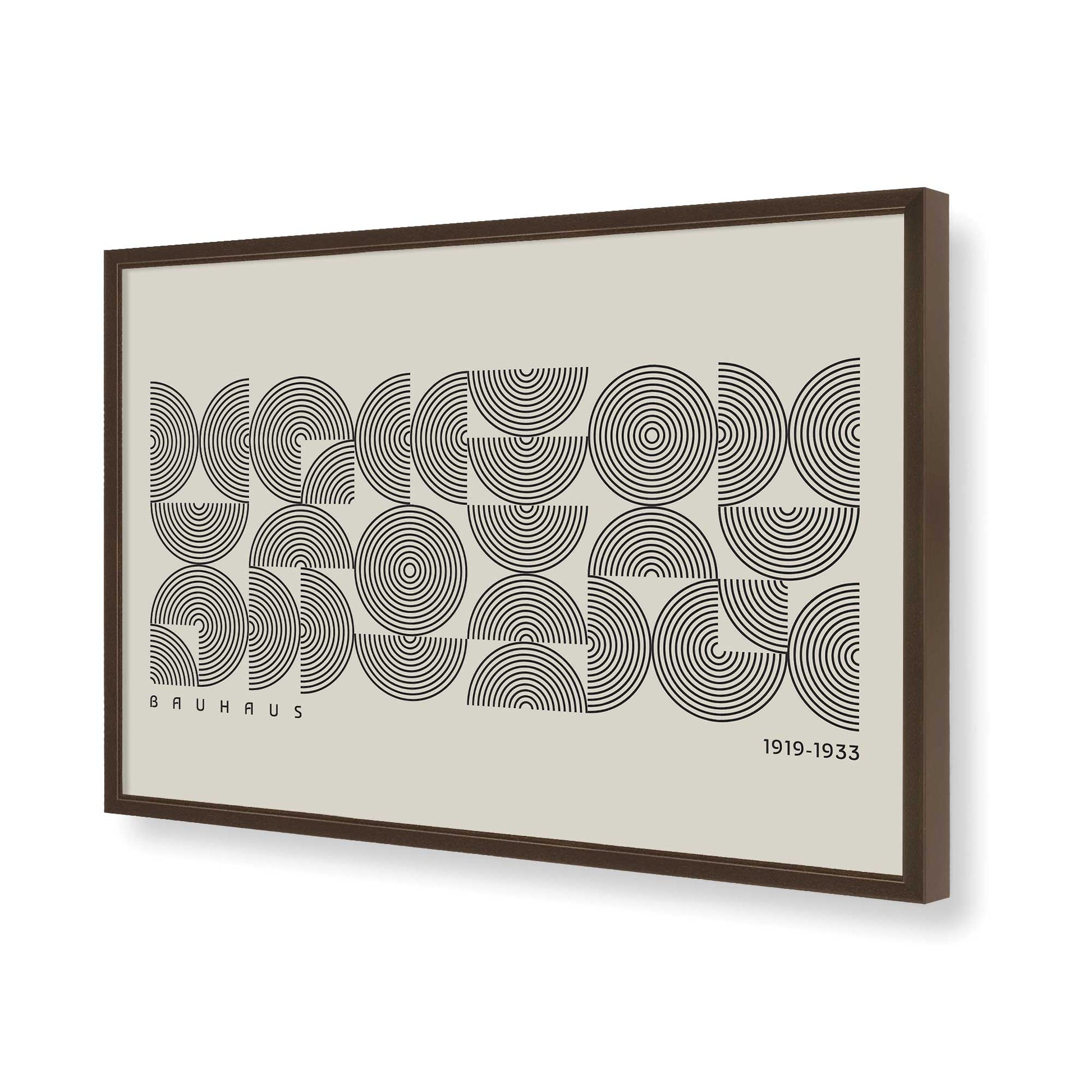 [Color:Brown], Picture of art in a Brown frame of the corner