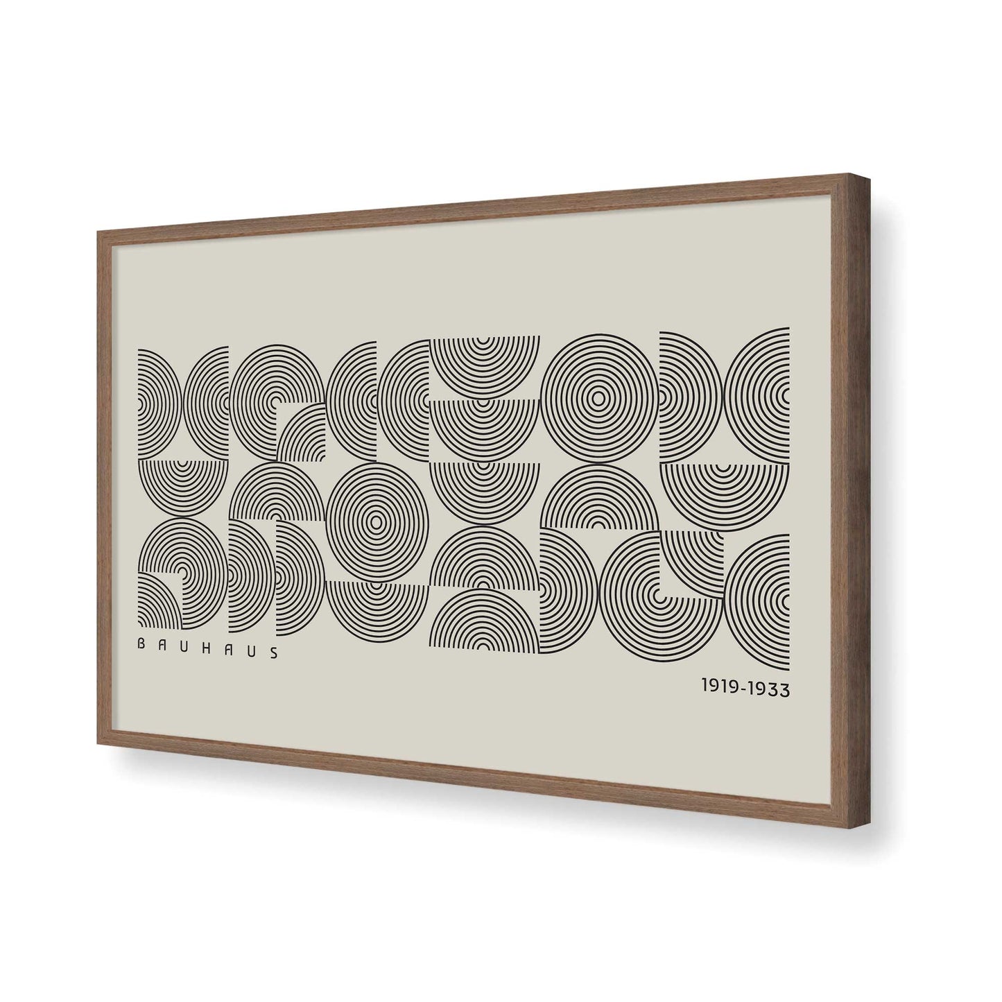 [Color:Walnut], Picture of art in a Walnut frame of the corner