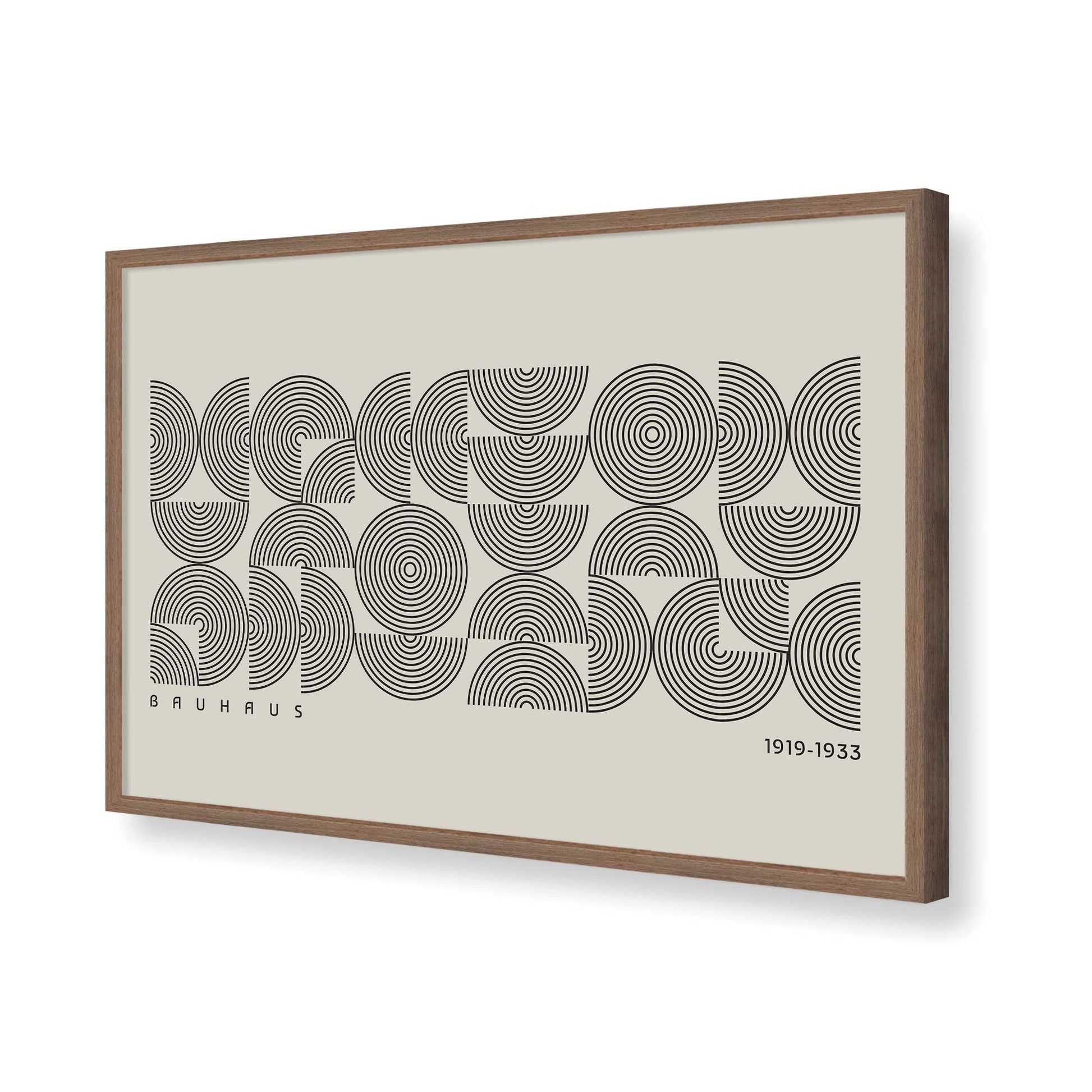 [Color:Walnut], Picture of art in a Walnut frame of the corner