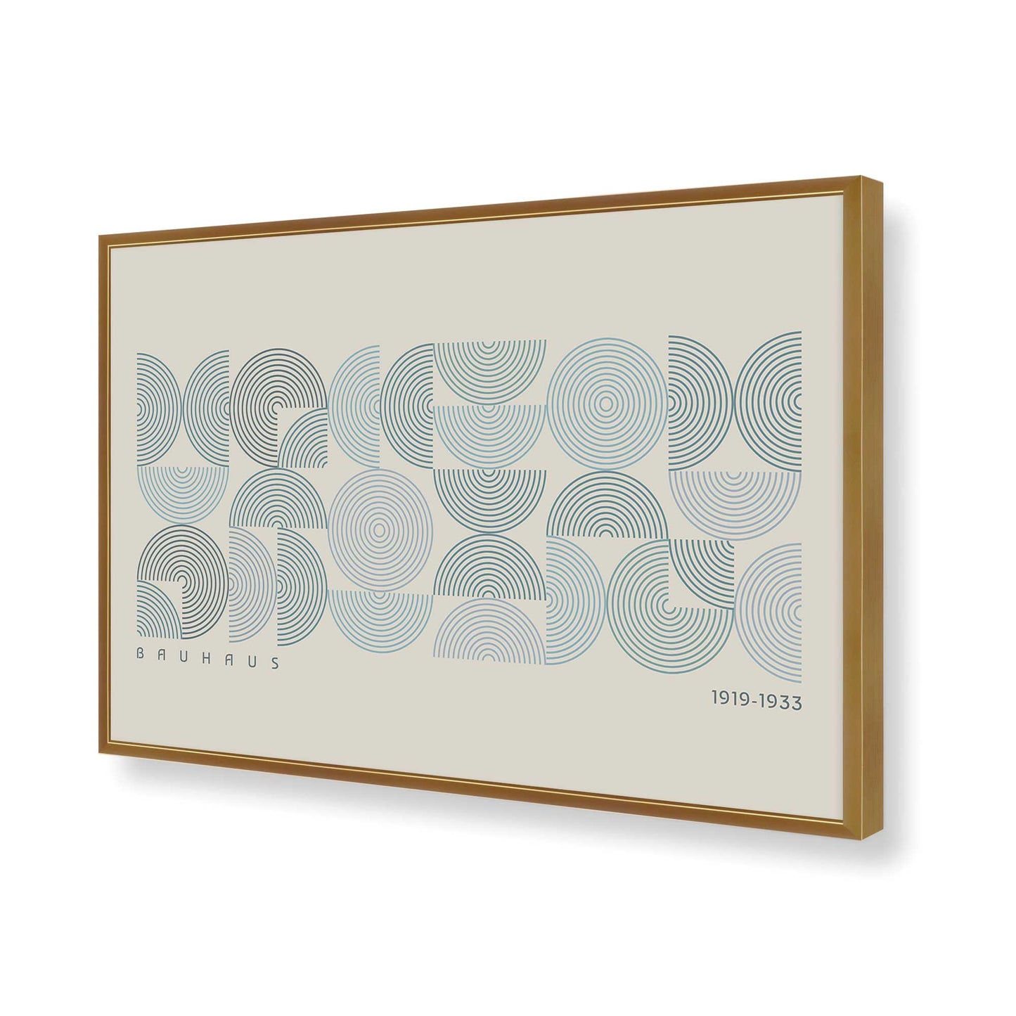 [Color:Polished Gold], Picture of art in a Polished Gold frame of the corner