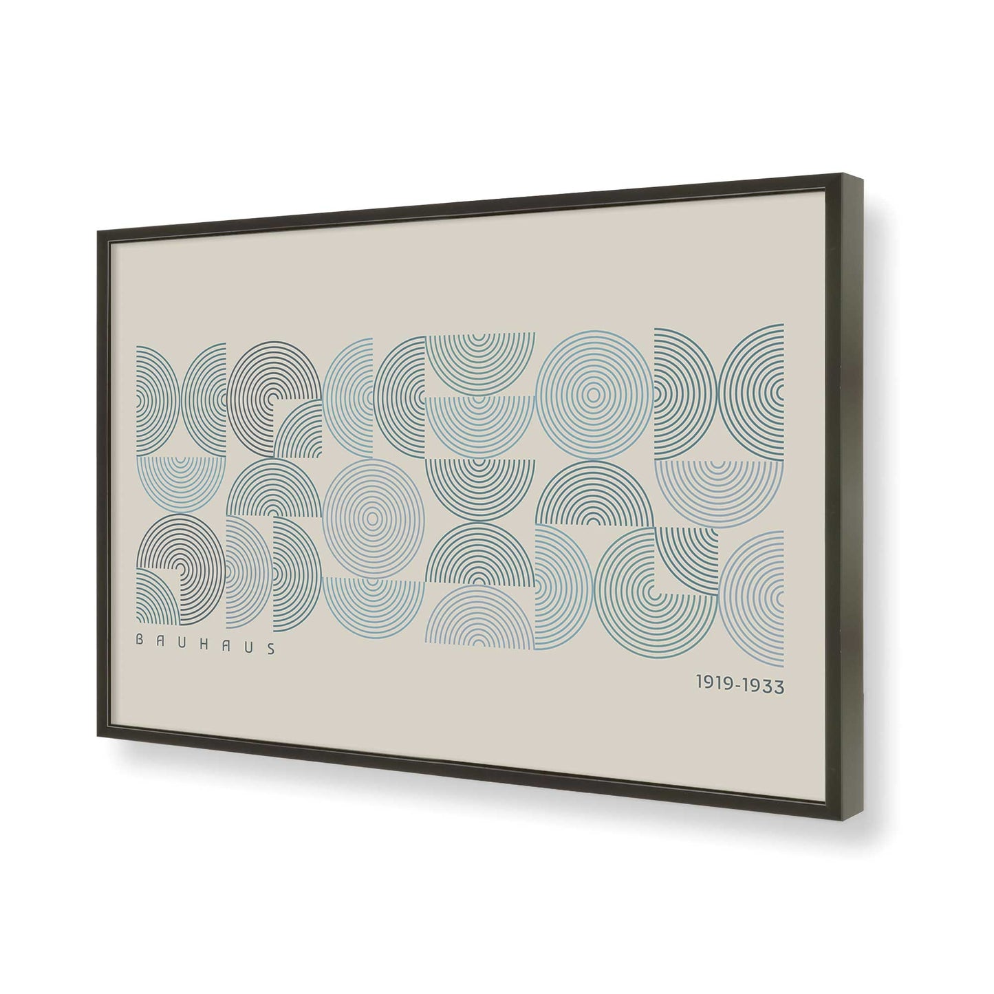 [Color:Satin Black], Picture of art in a Satin Black frame of the corner