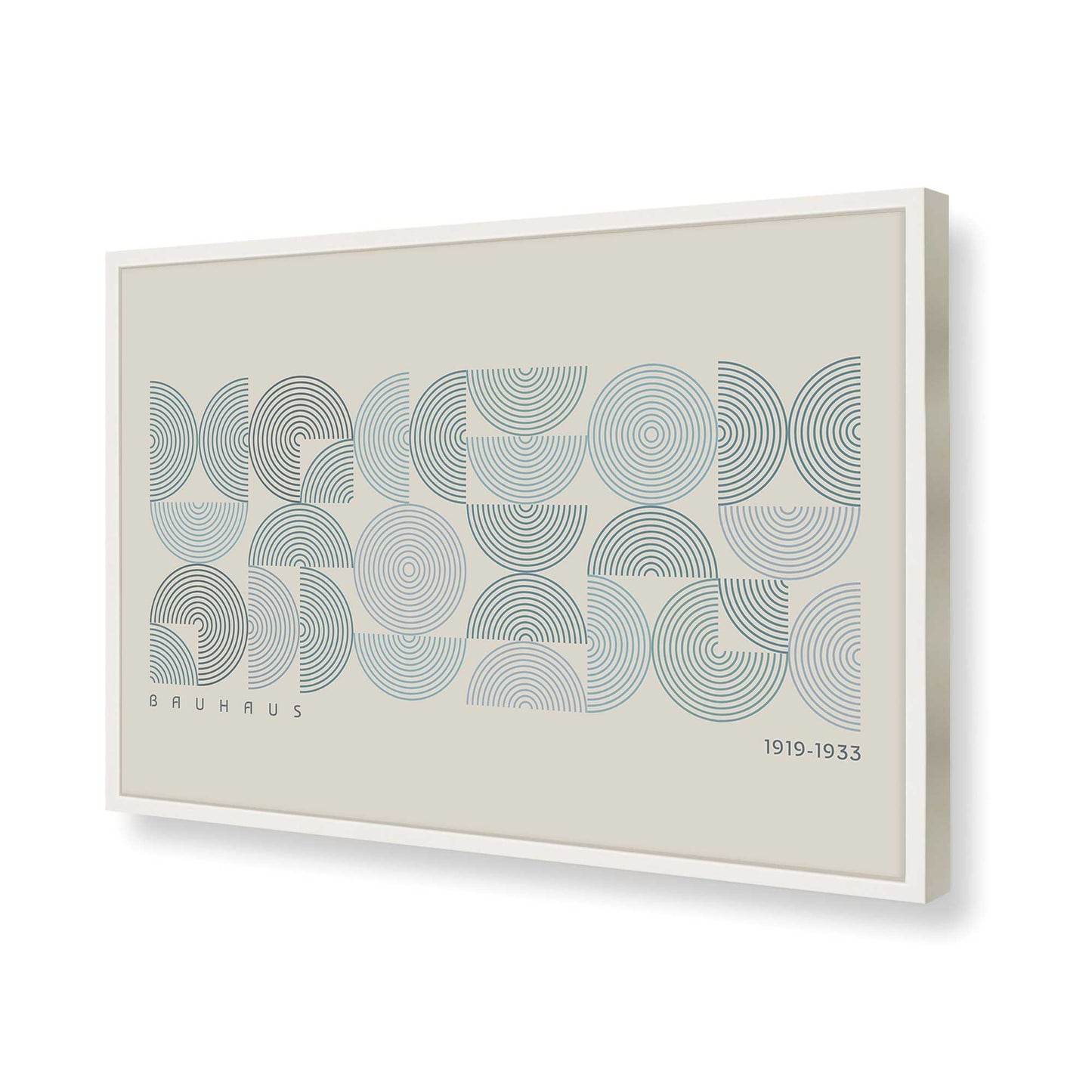 [Color:Opaque White], Picture of art in a Opaque White frame of the corner