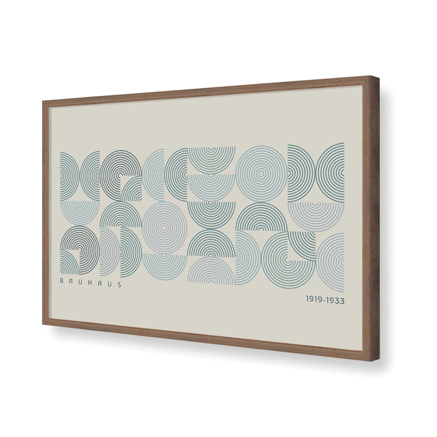 [Color:Walnut], Picture of art in a Walnut frame of the corner