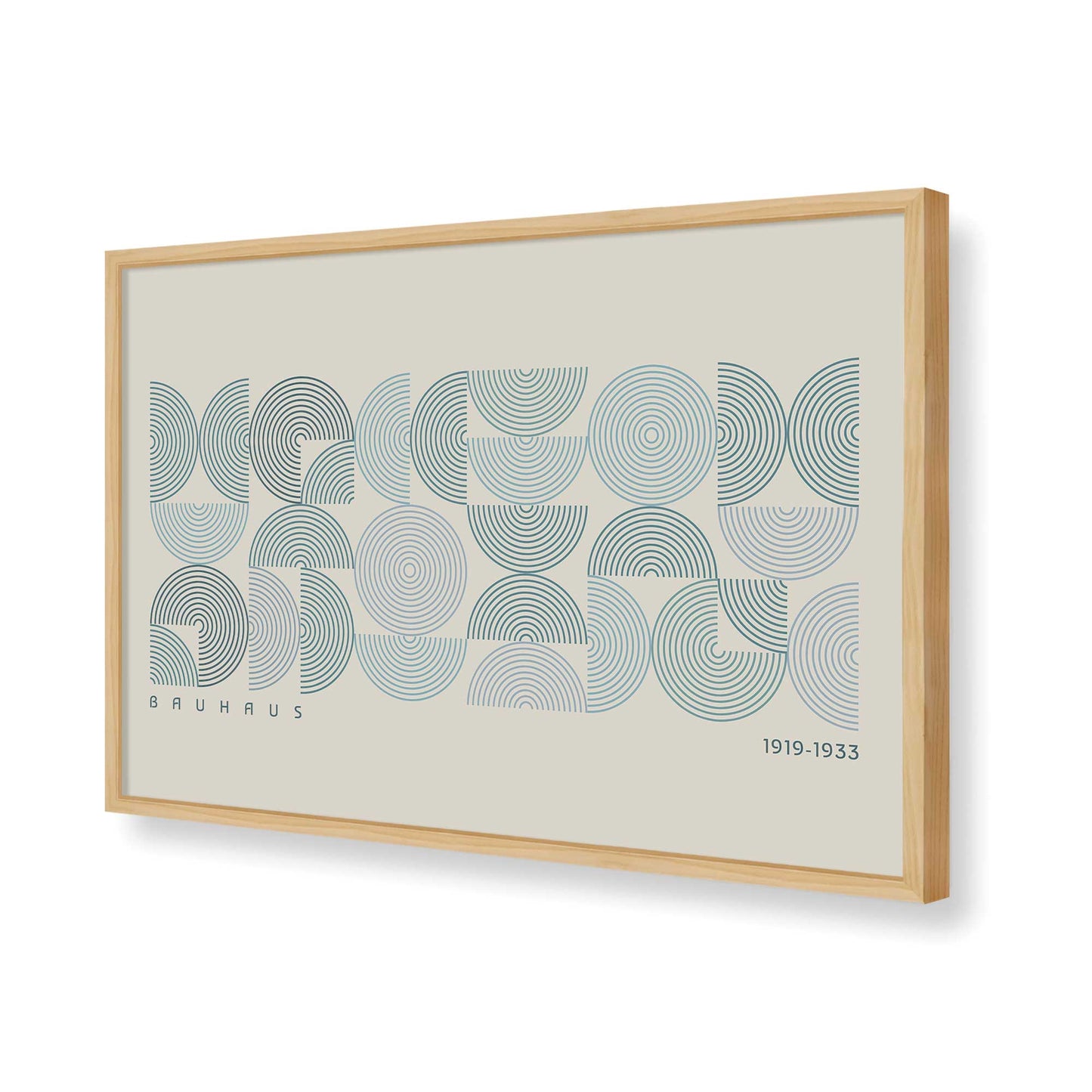[Color:American Maple], Picture of art in a American Maple frame of the corner