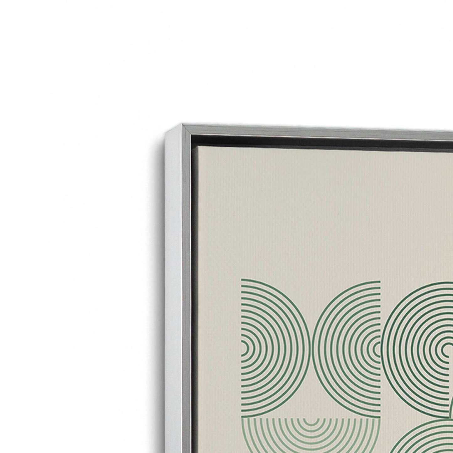 [Color:Polished Chrome], Picture of art in a Polished Chrome frame at an angle