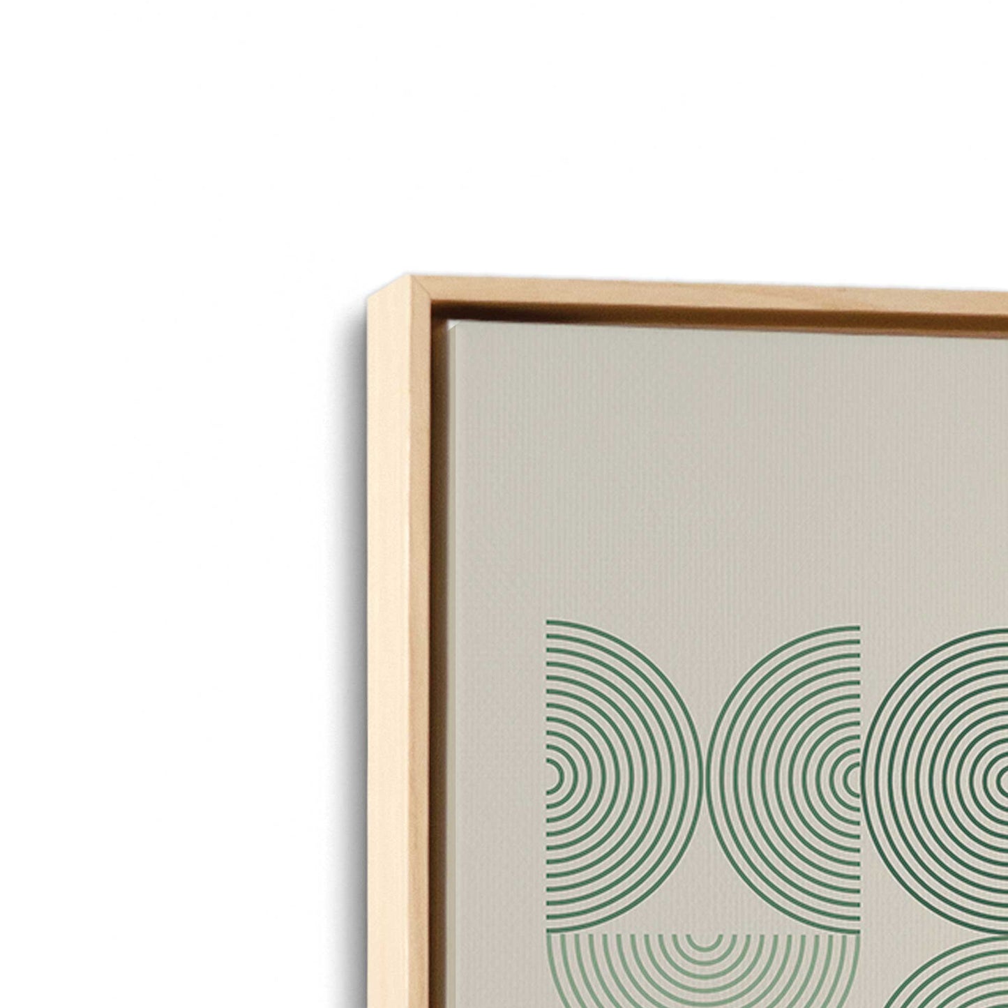 [Color:American Maple], Picture of art in a American Maple frame at an angle