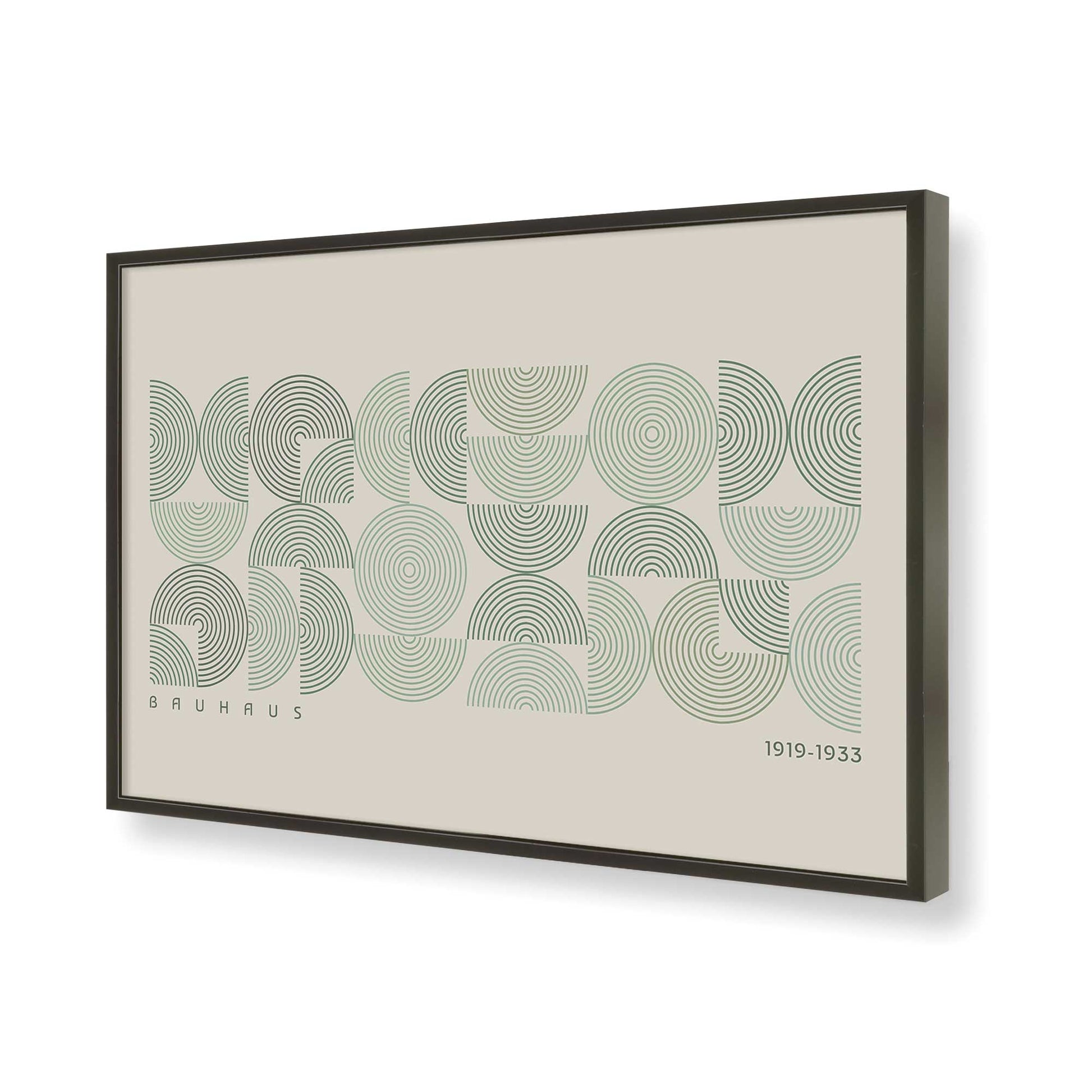 [Color:Satin Black], Picture of art in a Satin Black frame of the corner