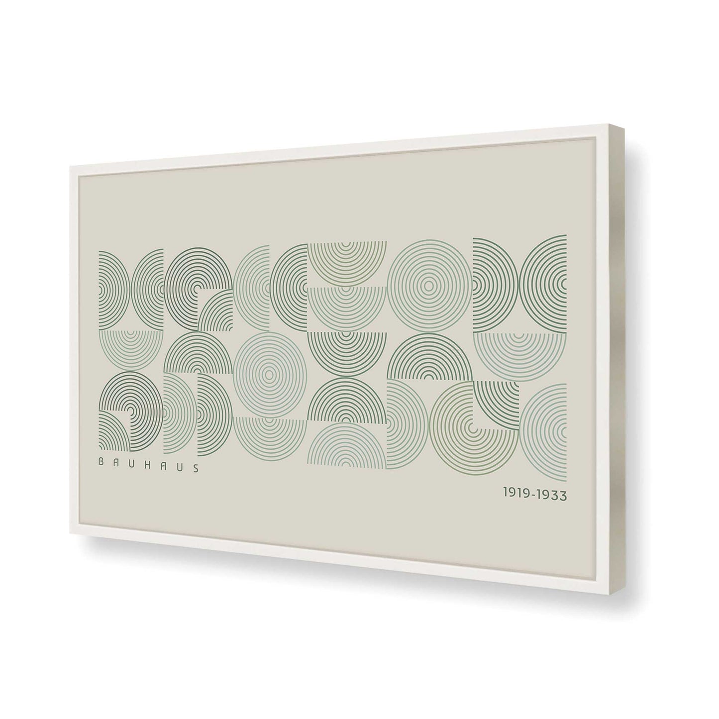 [Color:Opaque White], Picture of art in a Opaque White frame of the corner