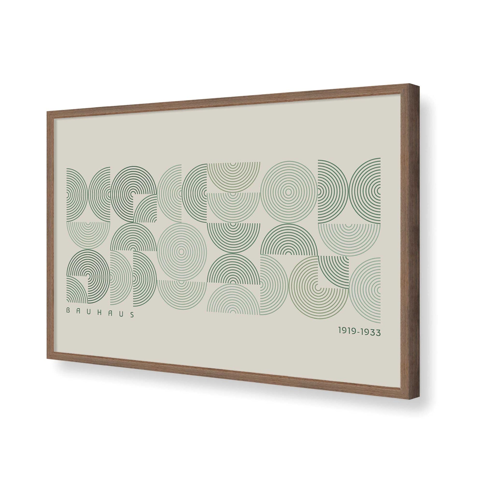 [Color:Walnut], Picture of art in a Walnut frame of the corner