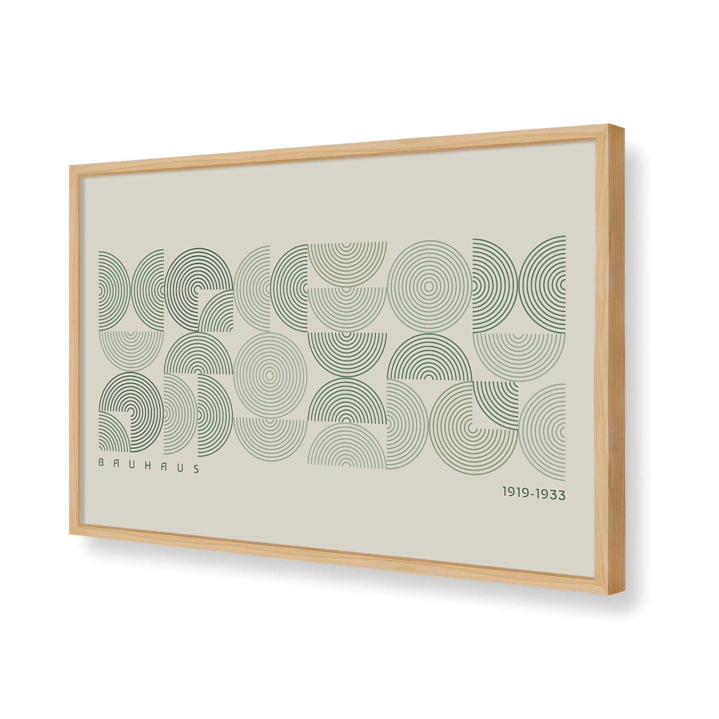 [Color:American Maple], Picture of art in a American Maple frame of the corner