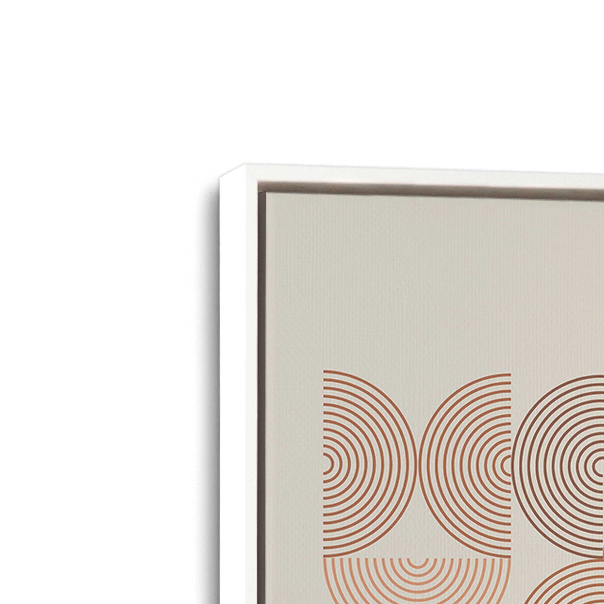[Color:Opaque White], Picture of art in a White frame at an angle